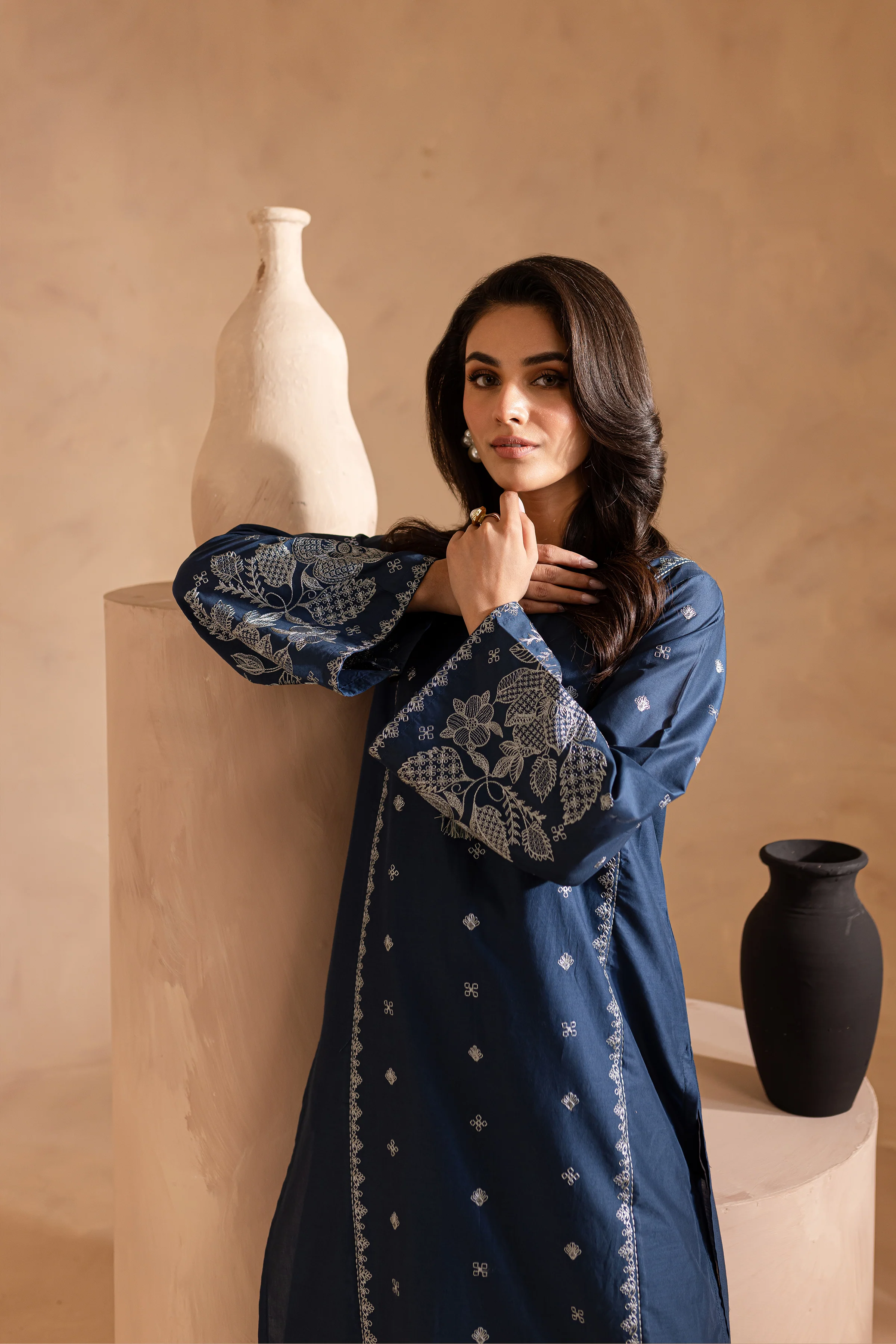 Agean Sea 2Pc - Embroidered Lawn Dress - Image 3