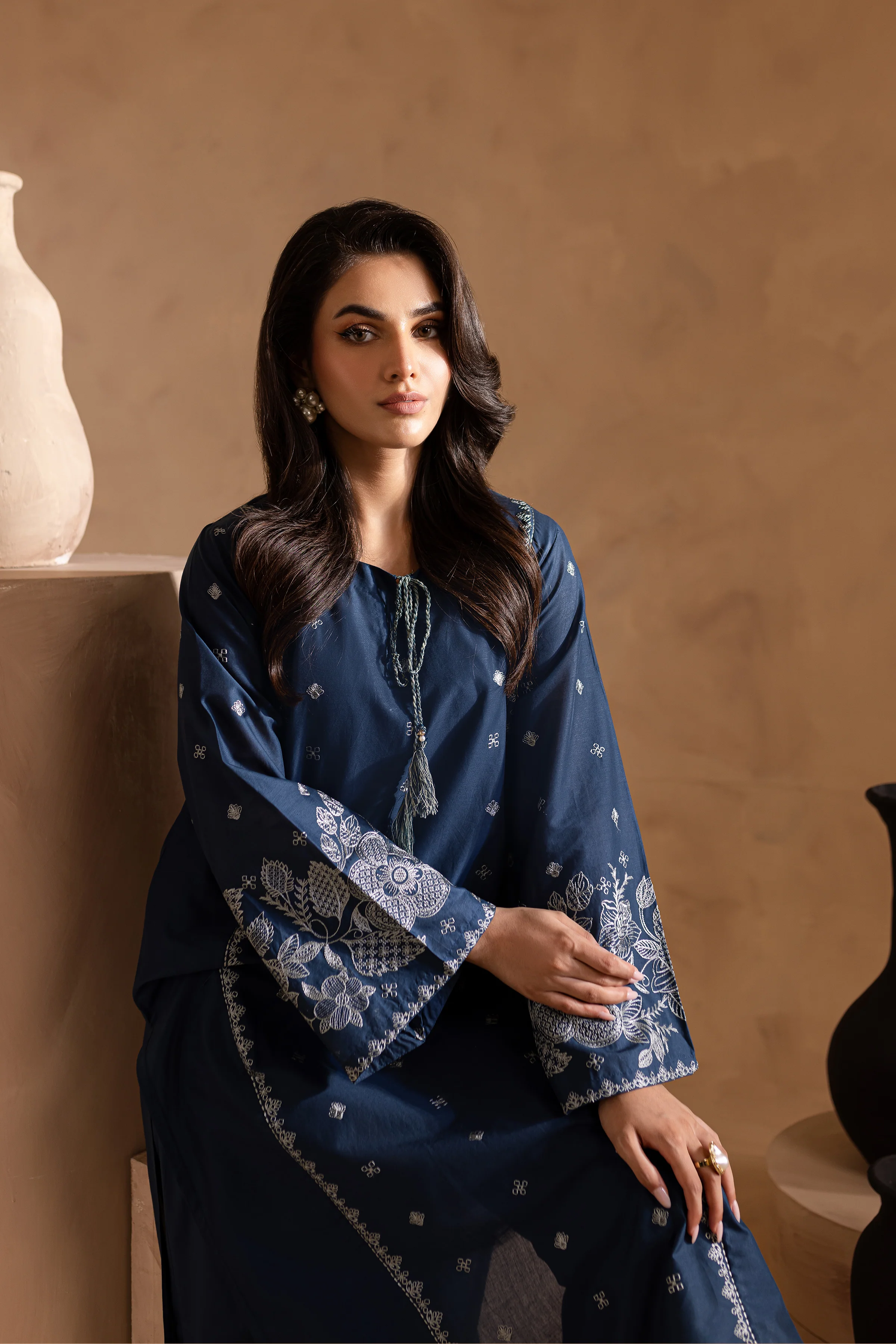Agean Sea 2Pc - Embroidered Lawn Dress - Image 6