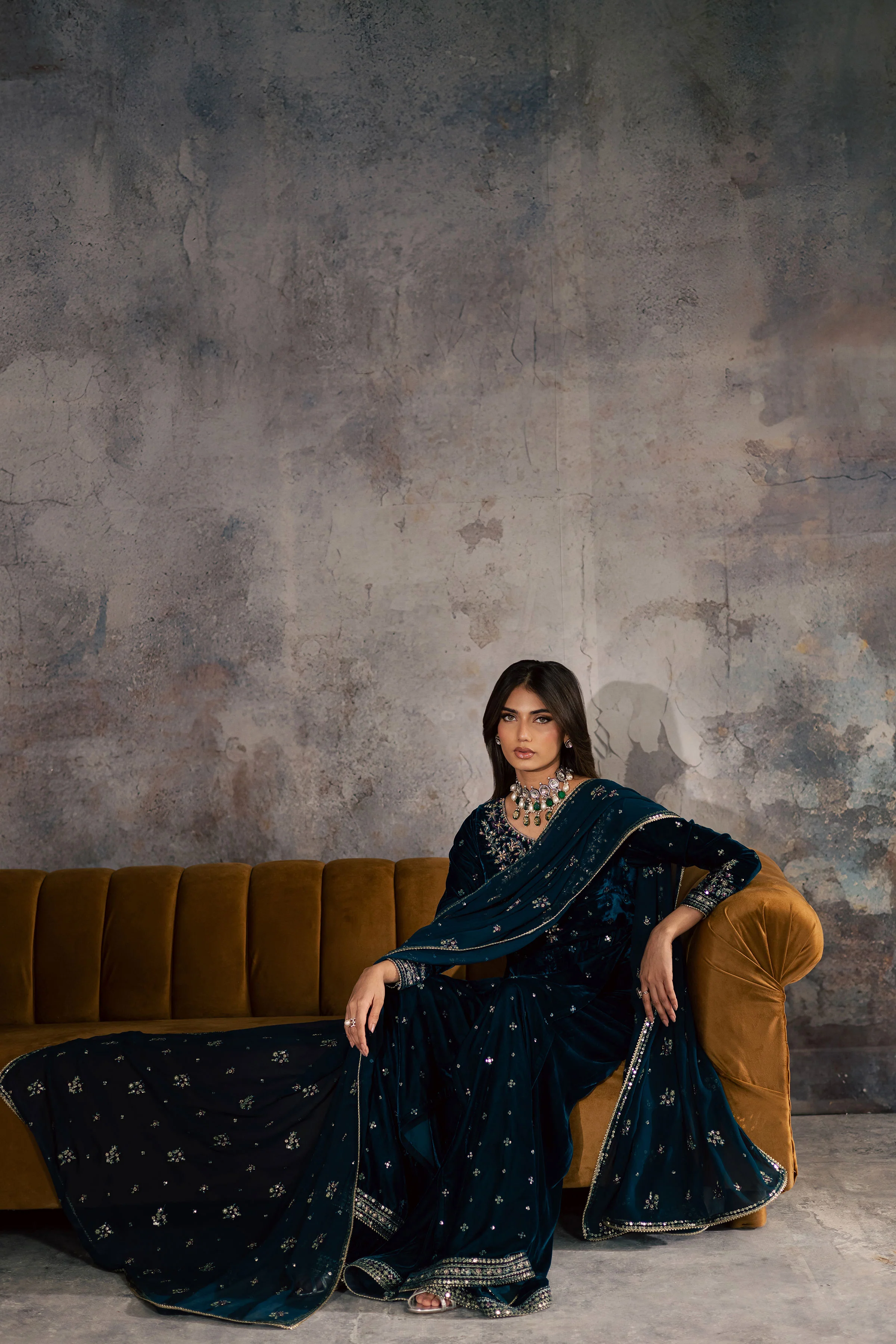 Ayra 3Pc - Velvet Formal Dress - Image 4