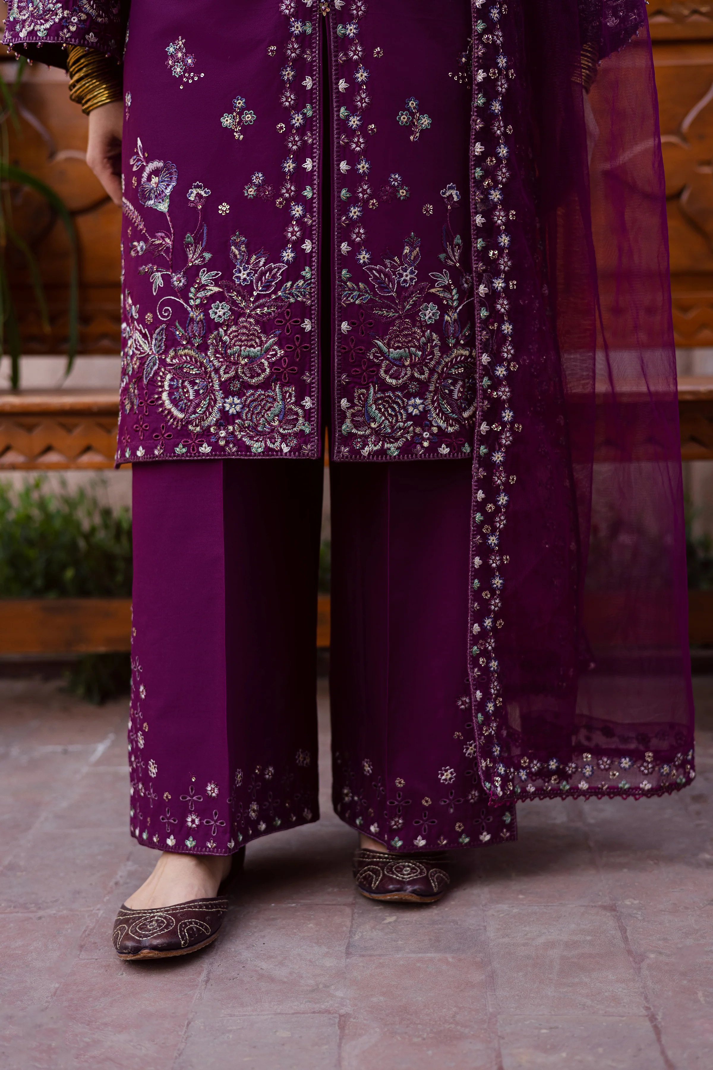 Balter 3Pc - Festive Embroidered Lawn - Image 10