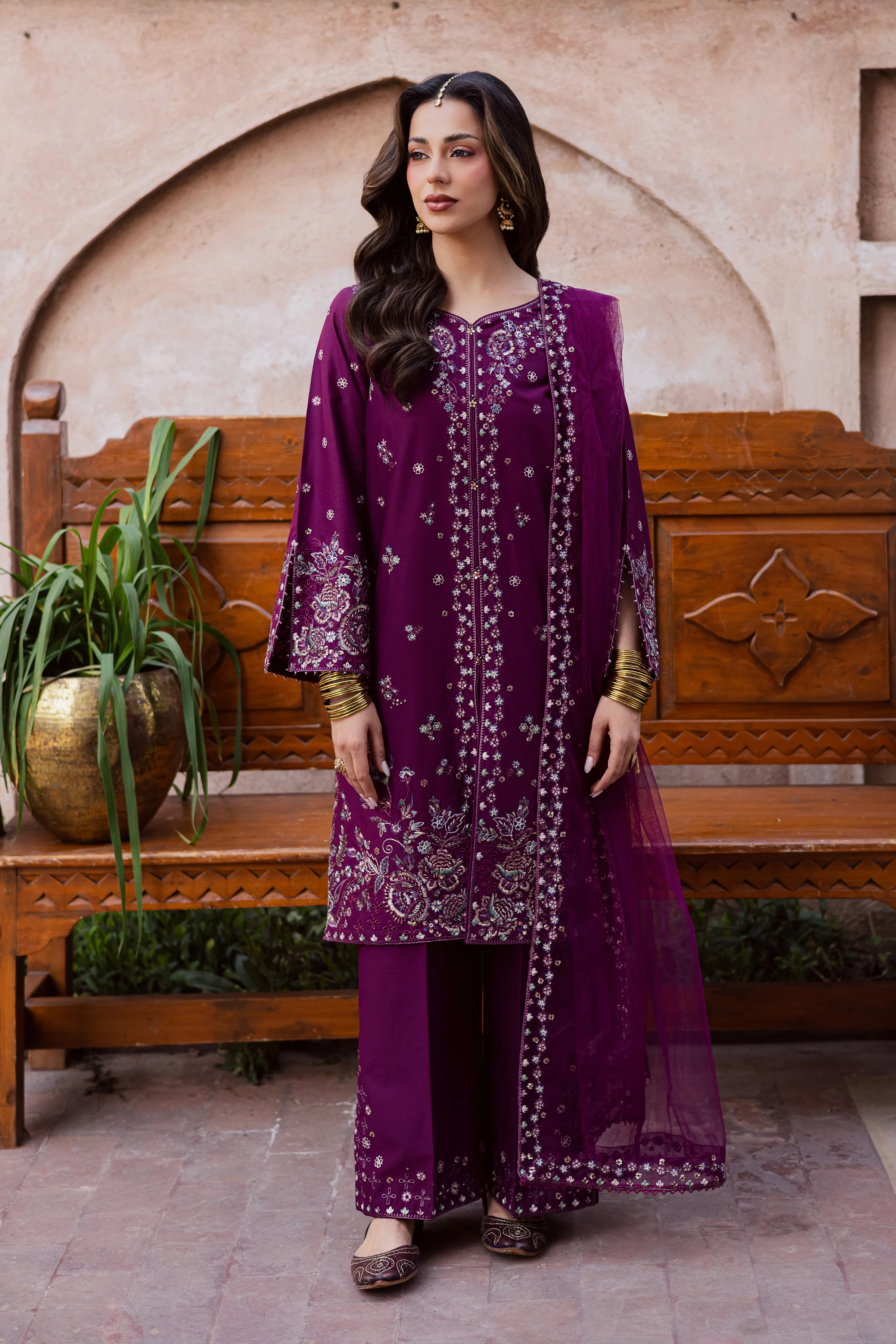 Balter 3Pc - Festive Embroidered Lawn - Image 8