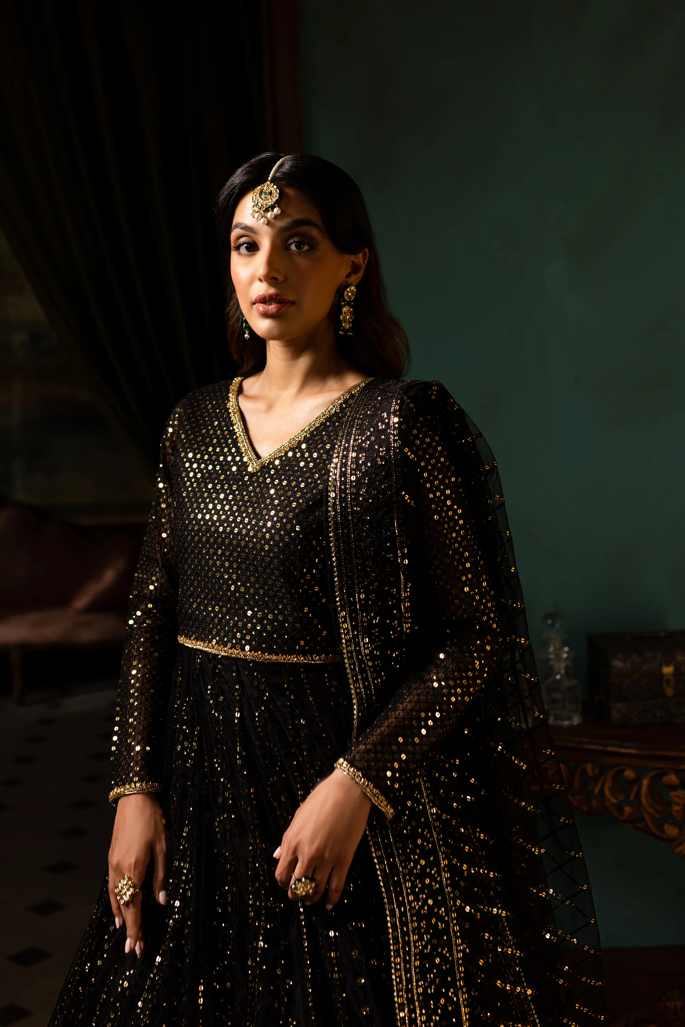 Black Payal 3Pc - Formal Dress - Image 10