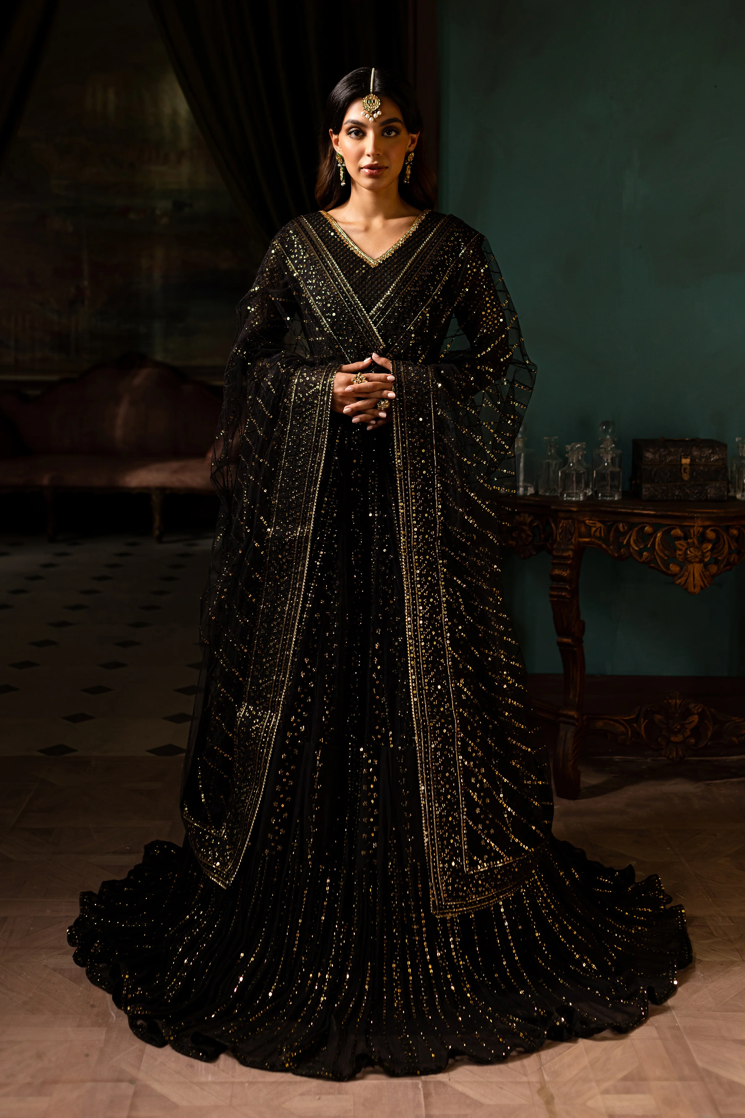 Black Payal 3Pc - Formal Dress - Image 4