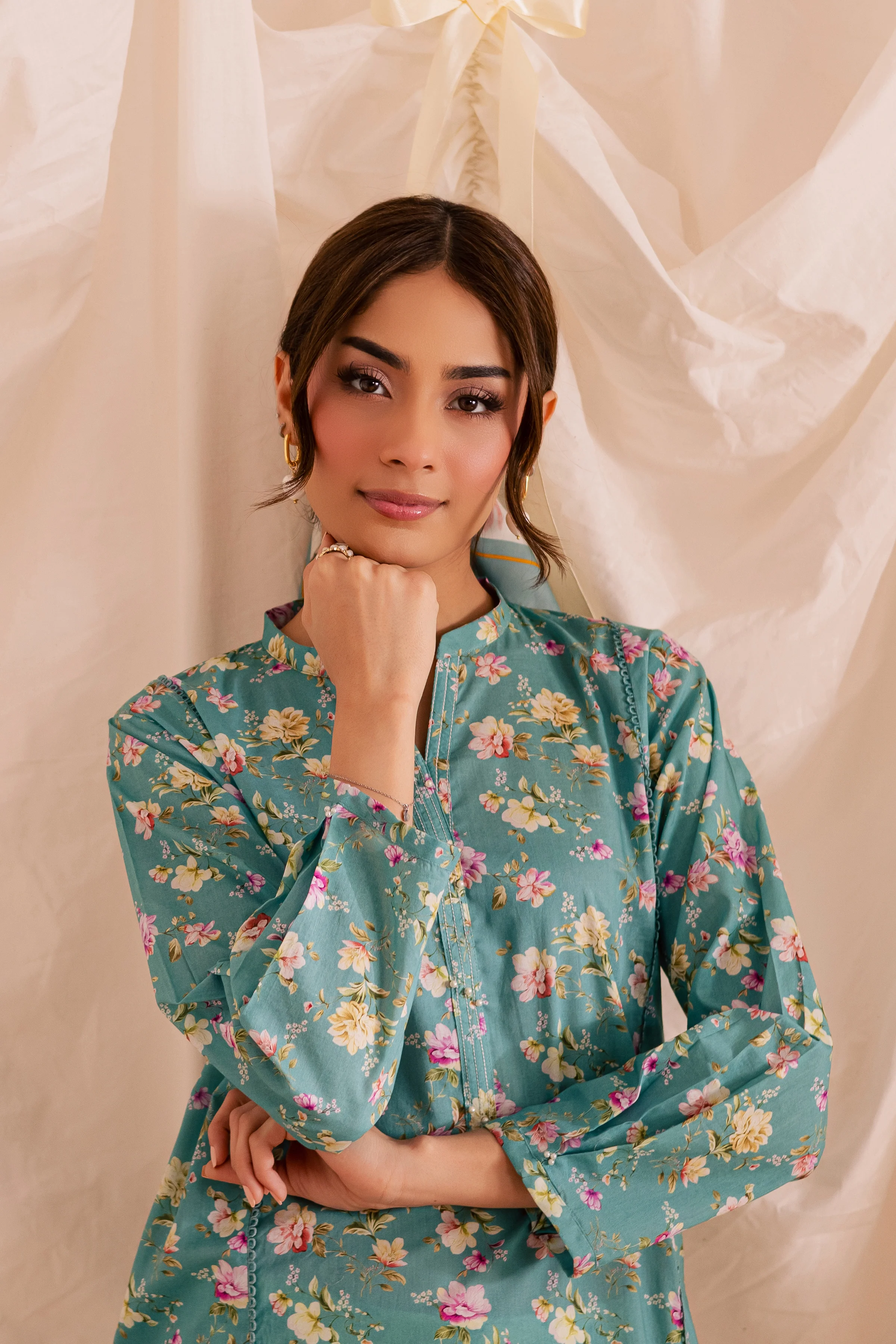 Blue Bree 2Pc - Printed Lawn Dress - Image 6
