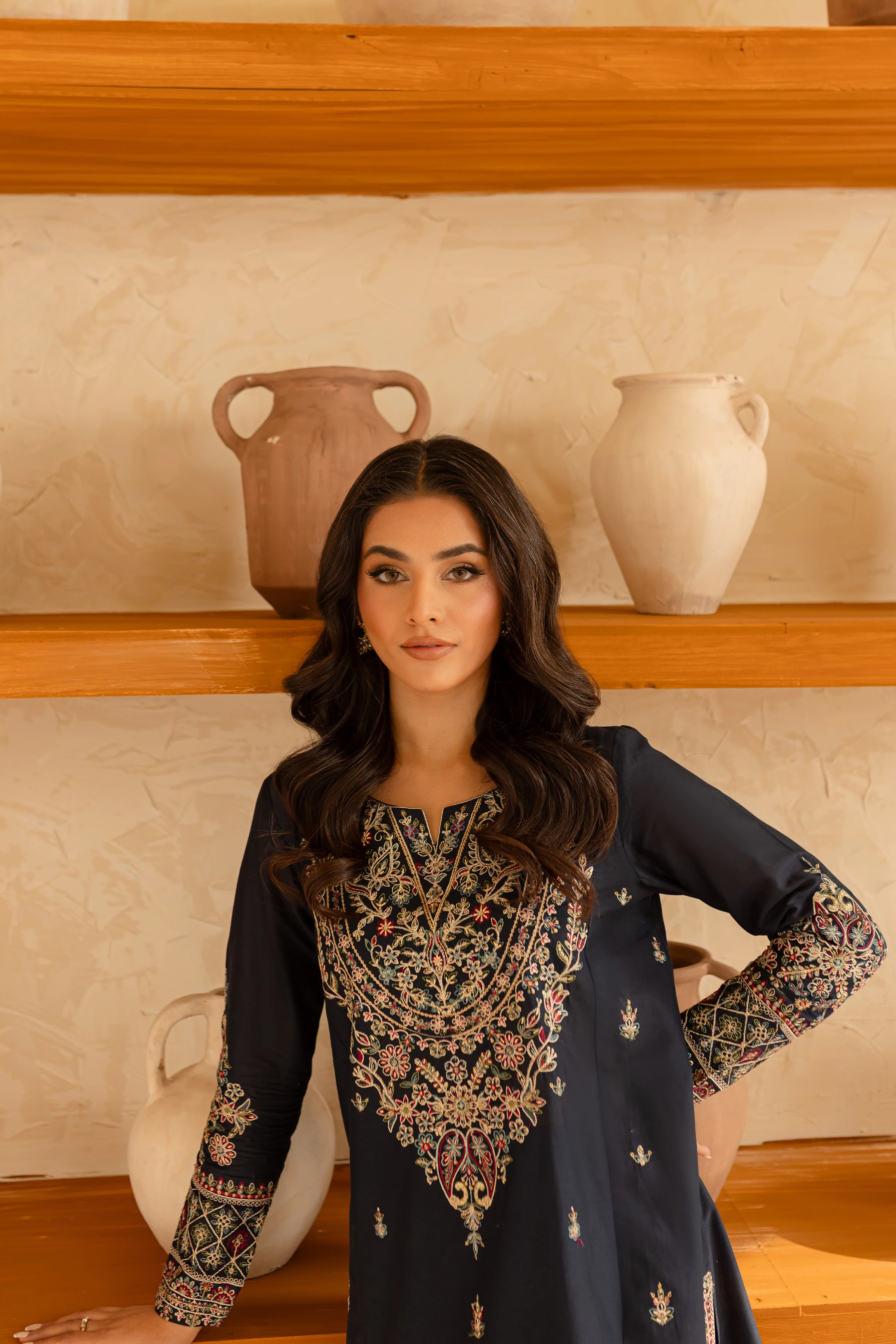 Blue Opal 2Pc - Embroidered Lawn Dress - Image 6