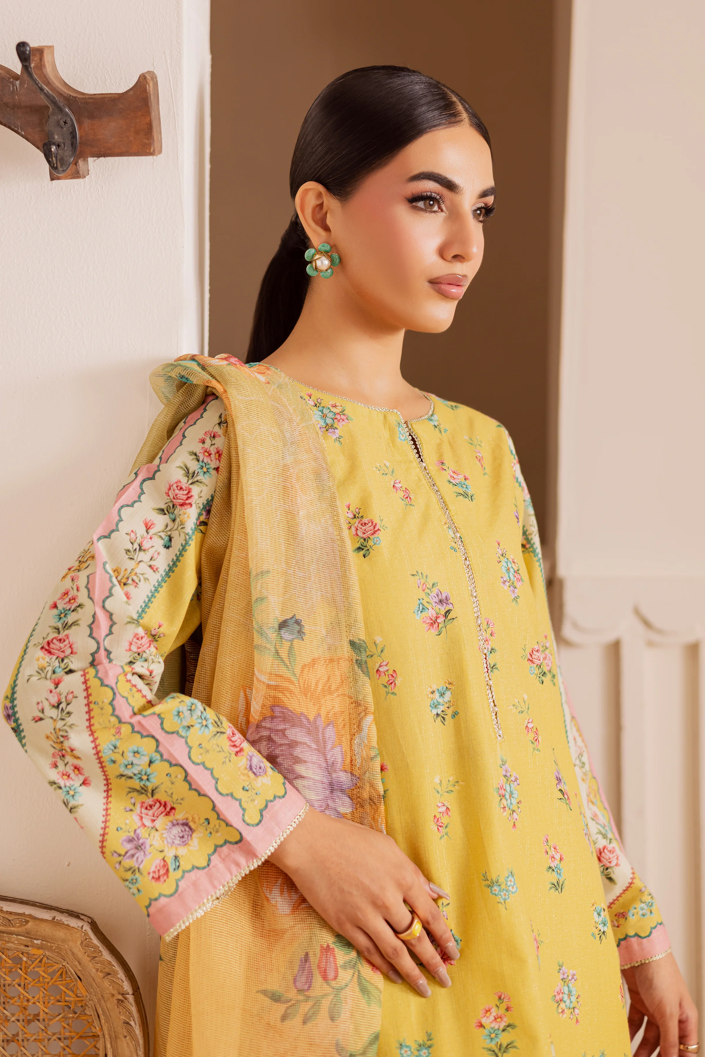 Bruno 3Pc - Printed Casual Pret - Image 7