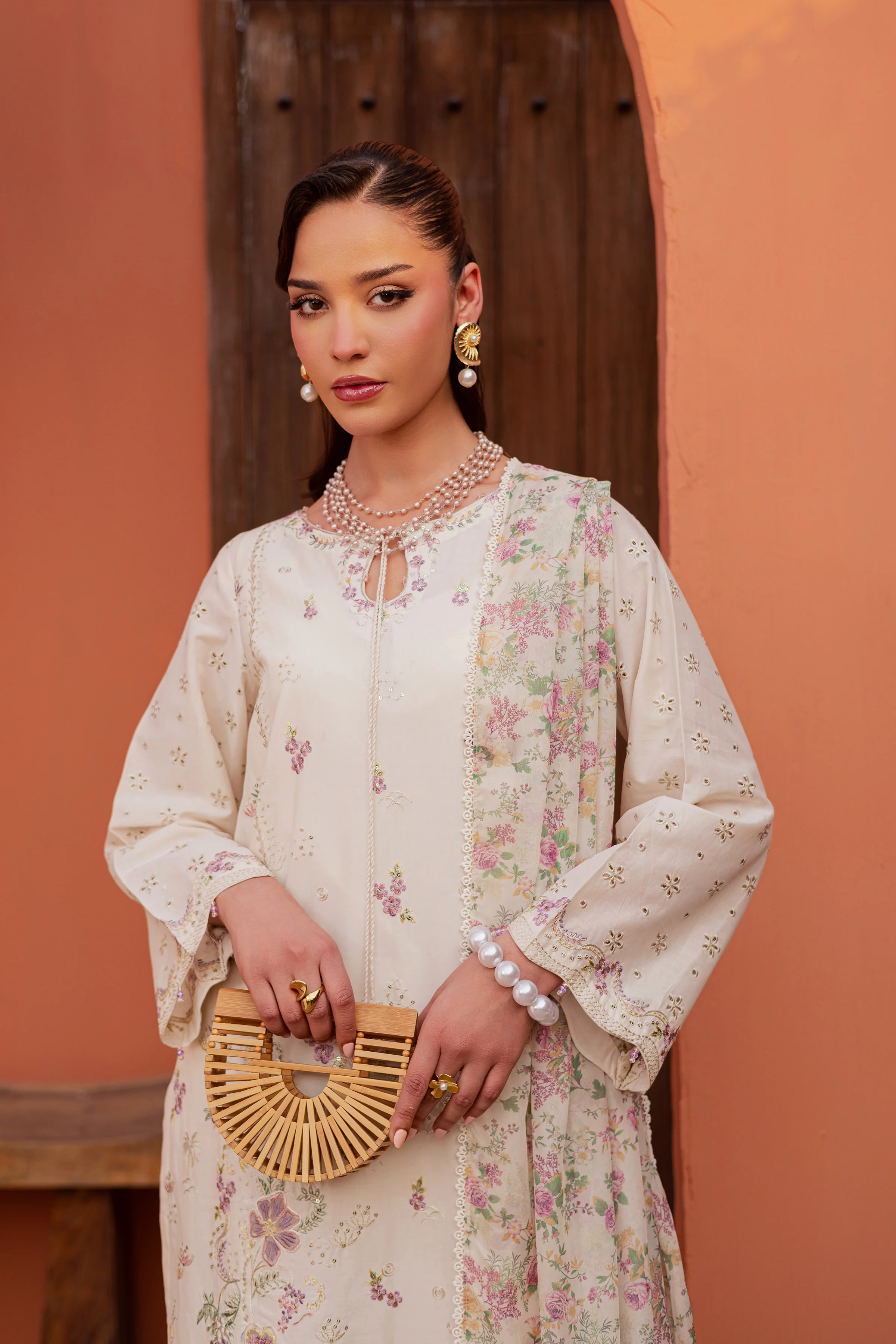Canberra 3Pc - Festive Embroidered Lawn - Image 7