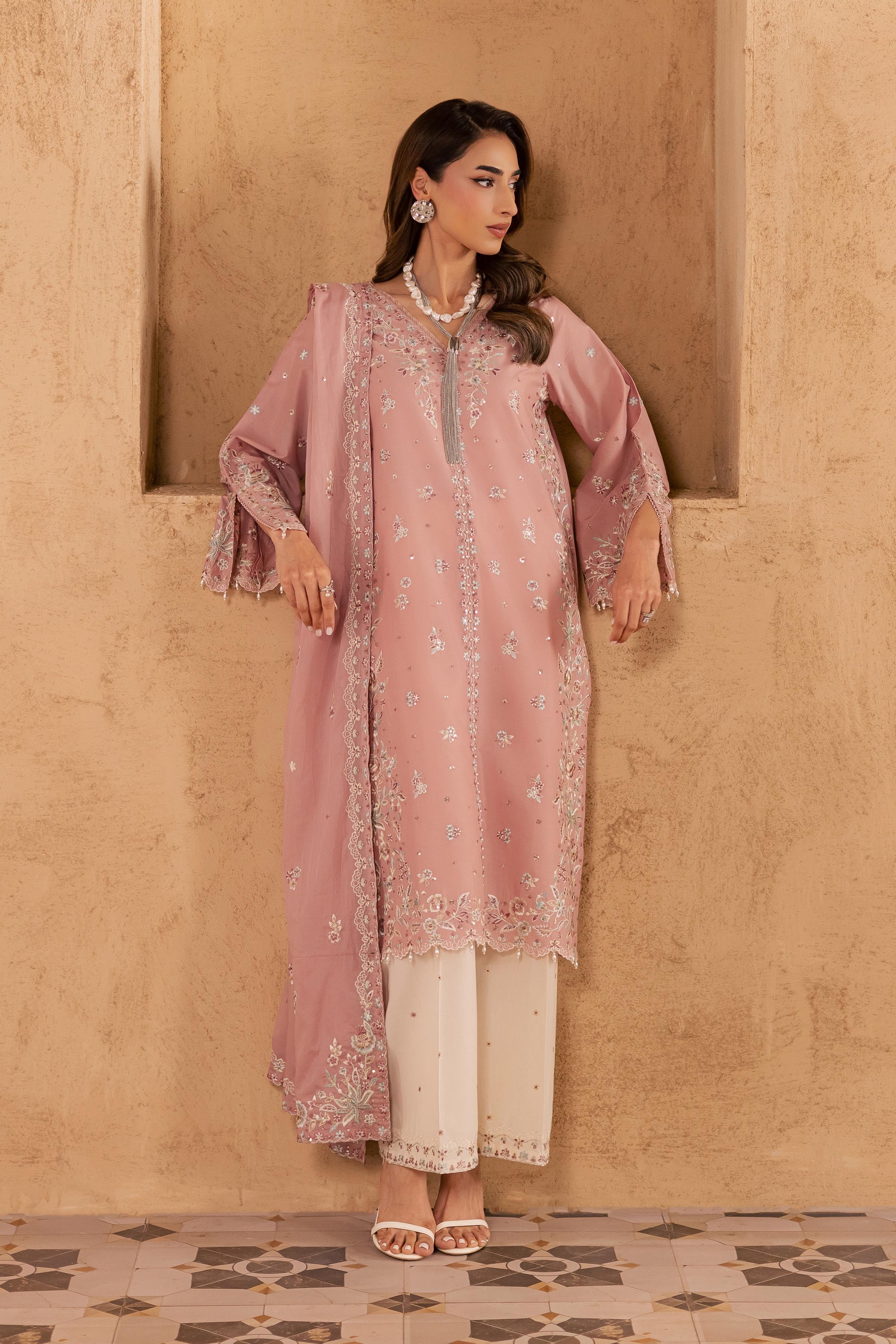 Candy 3Pc - Embroidered Festive Pret - Image 6