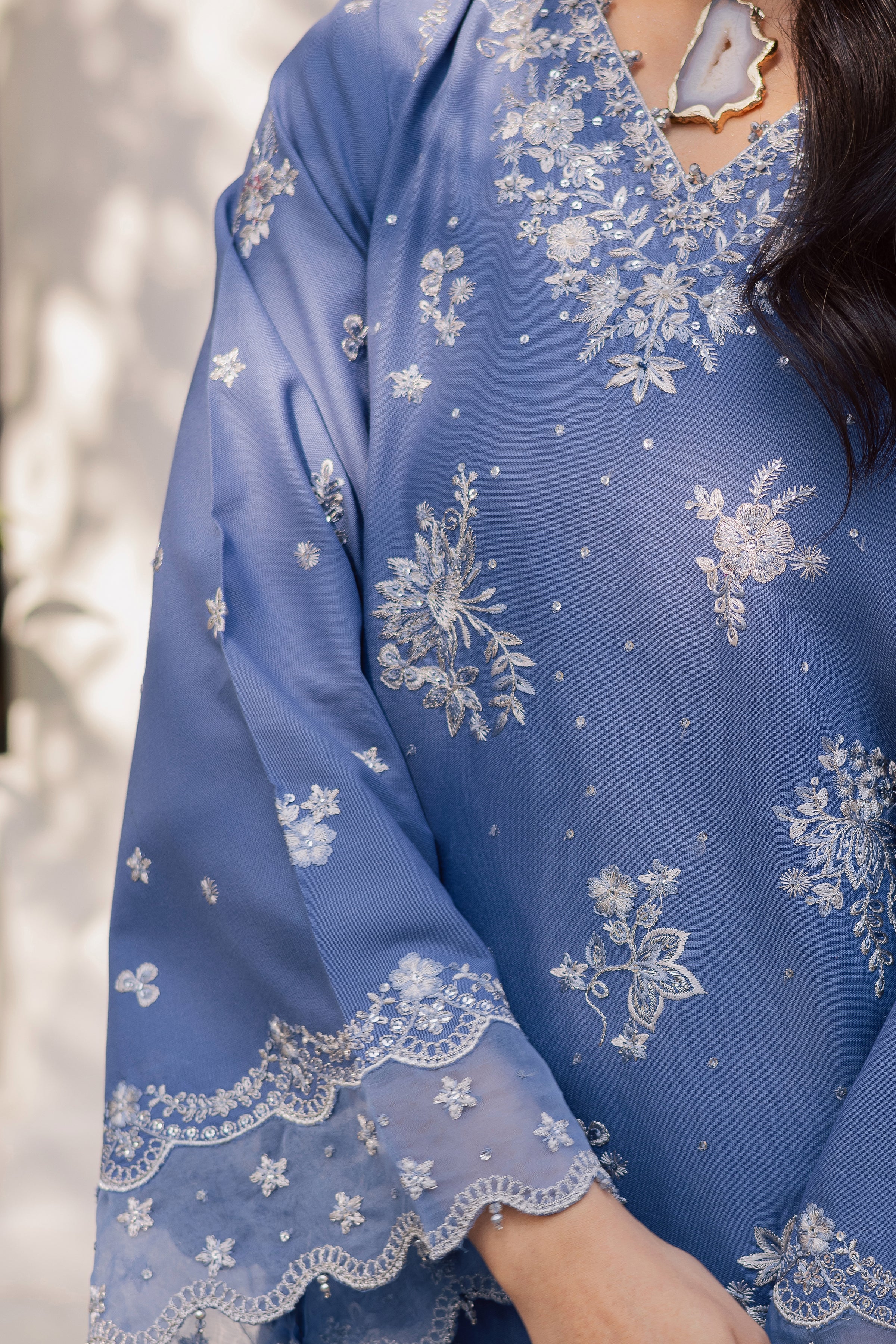 Chaandi 3Pc - Embroidered Khaddar Dress - Image 6