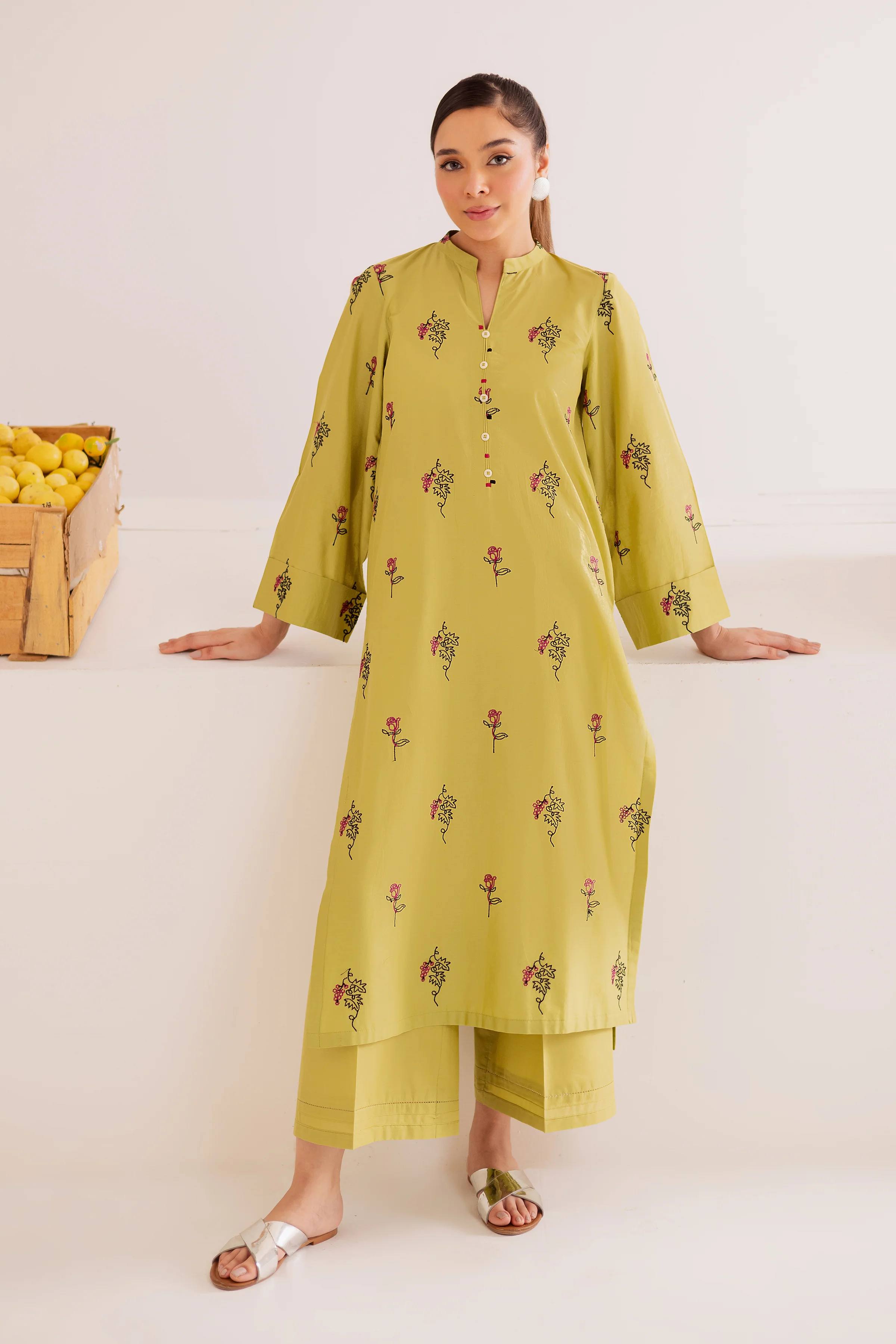 Chloris 2Pc - Embroidered Casual Pret - Image 5