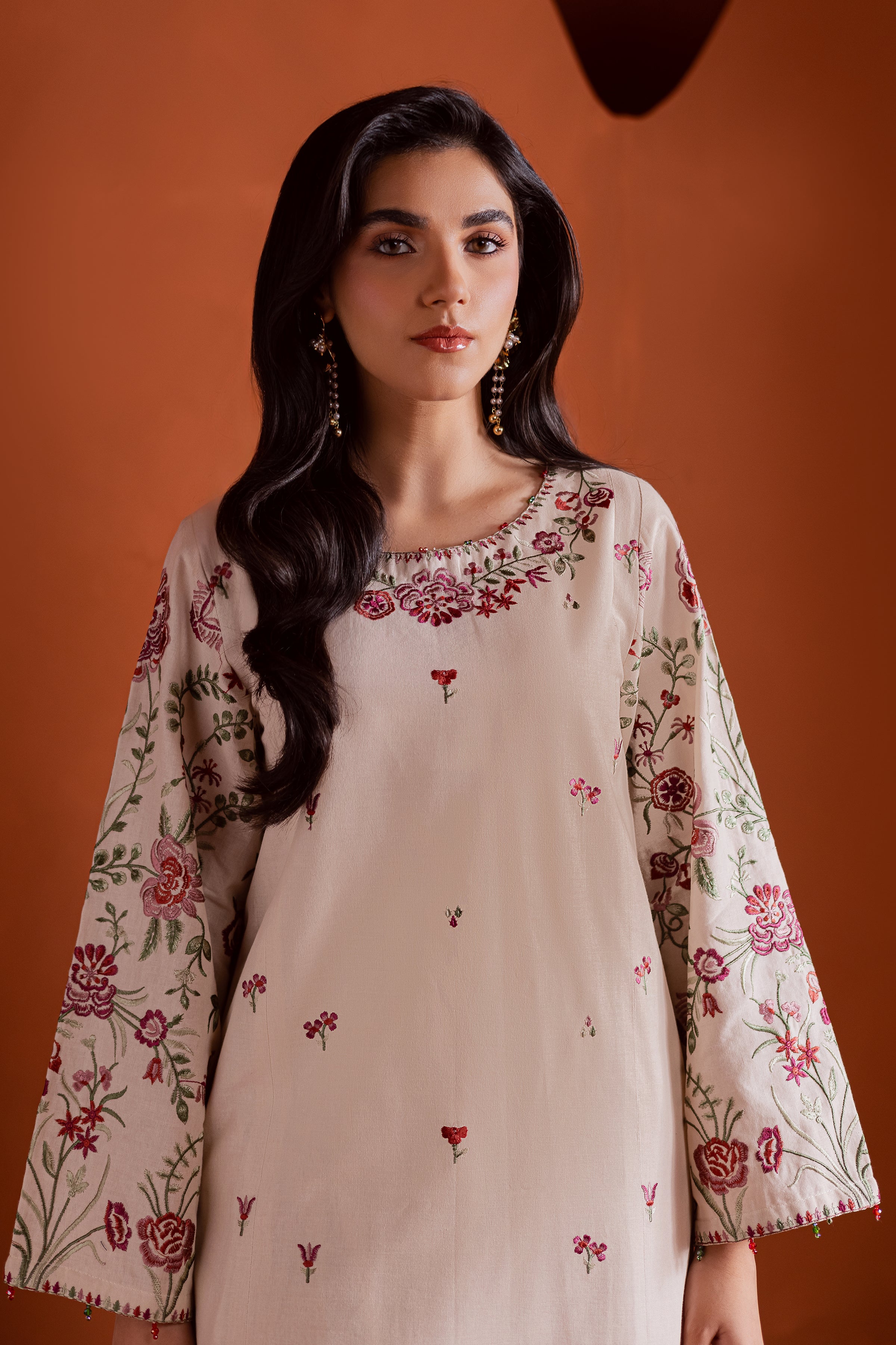 Colours 2Pc - Embroidered Khaddar Dress - Image 3