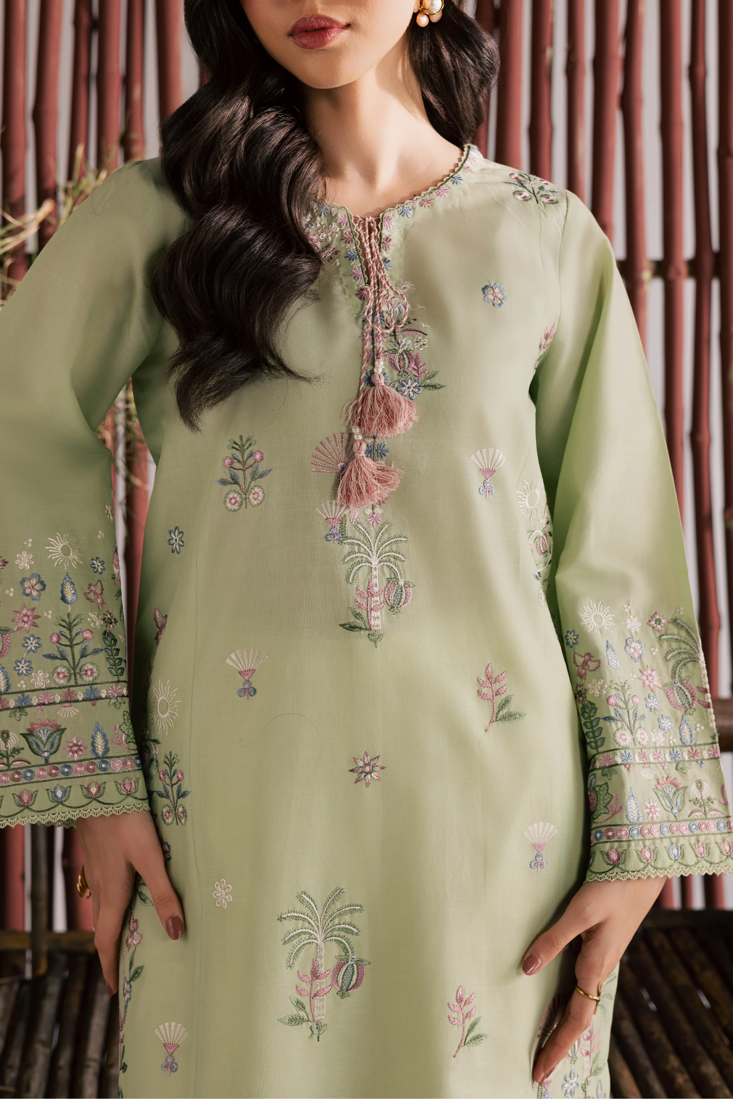 Daphne Laurel 2Pc - Embroidered Lawn Dress - Image 10