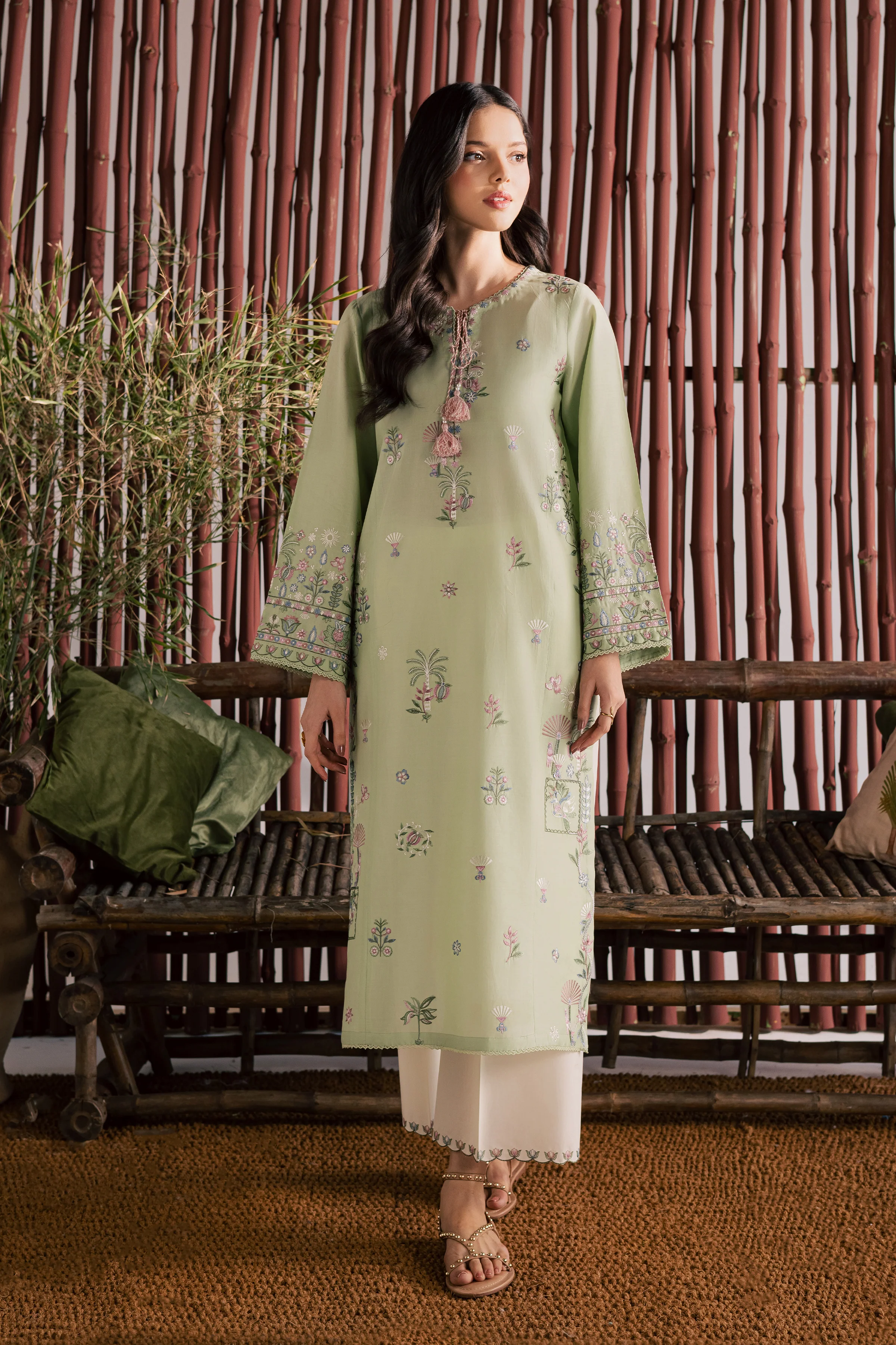 Daphne Laurel 2Pc - Embroidered Lawn Dress - Image 3
