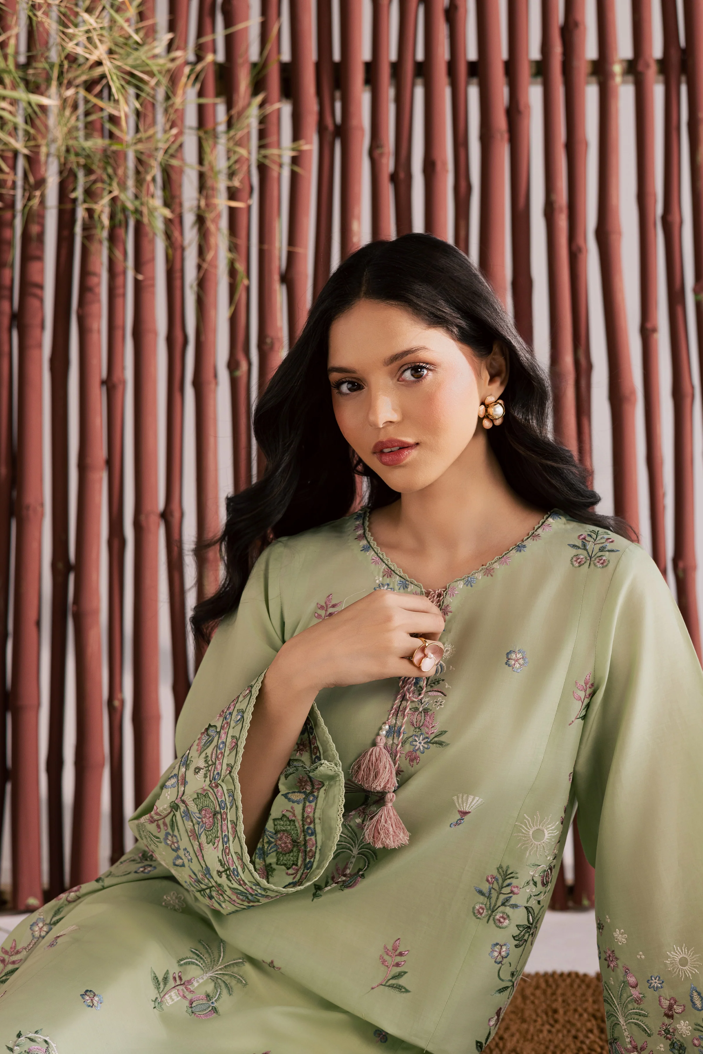 Daphne Laurel 2Pc - Embroidered Lawn Dress - Image 4