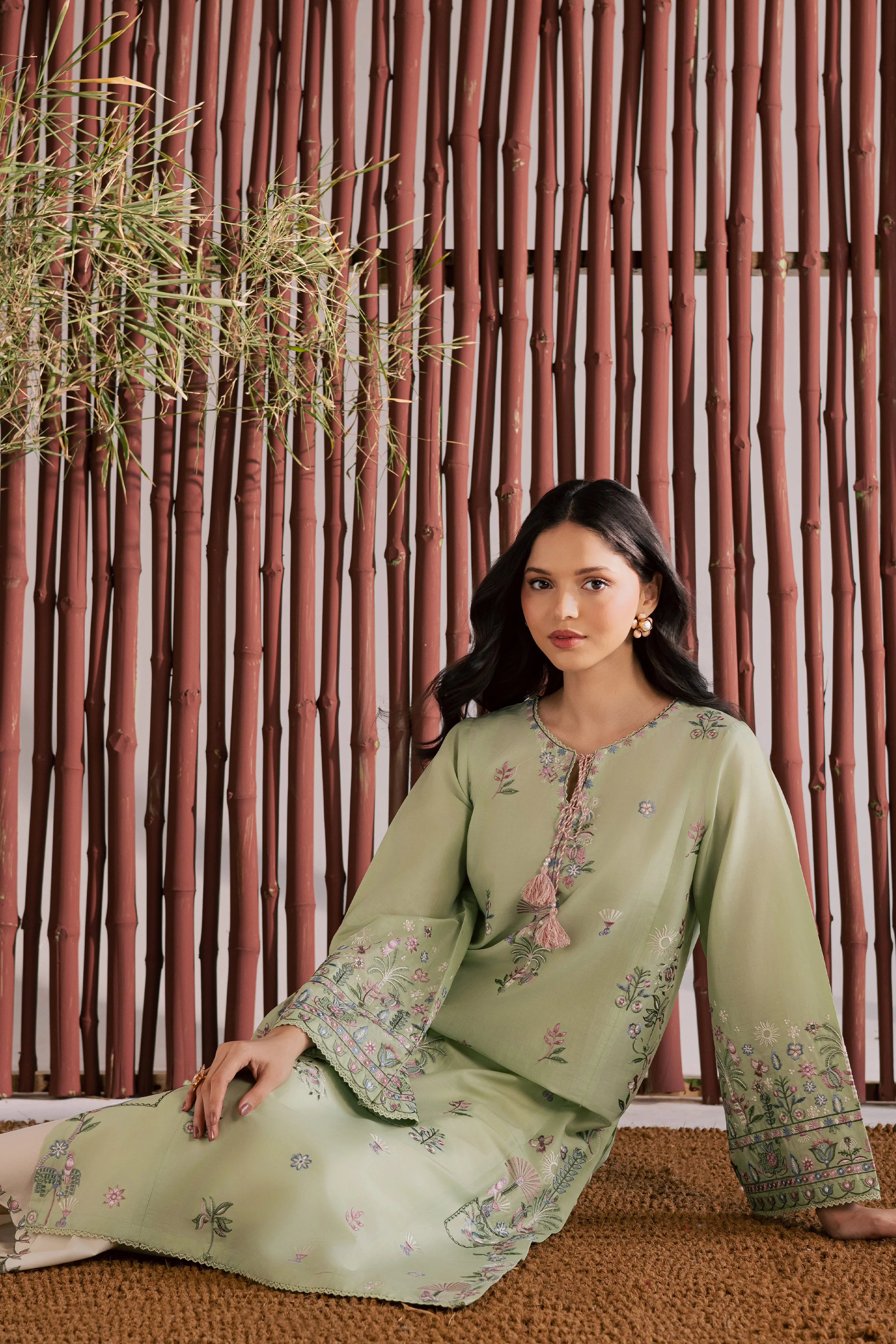 Daphne Laurel 2Pc - Embroidered Lawn Dress - Image 8