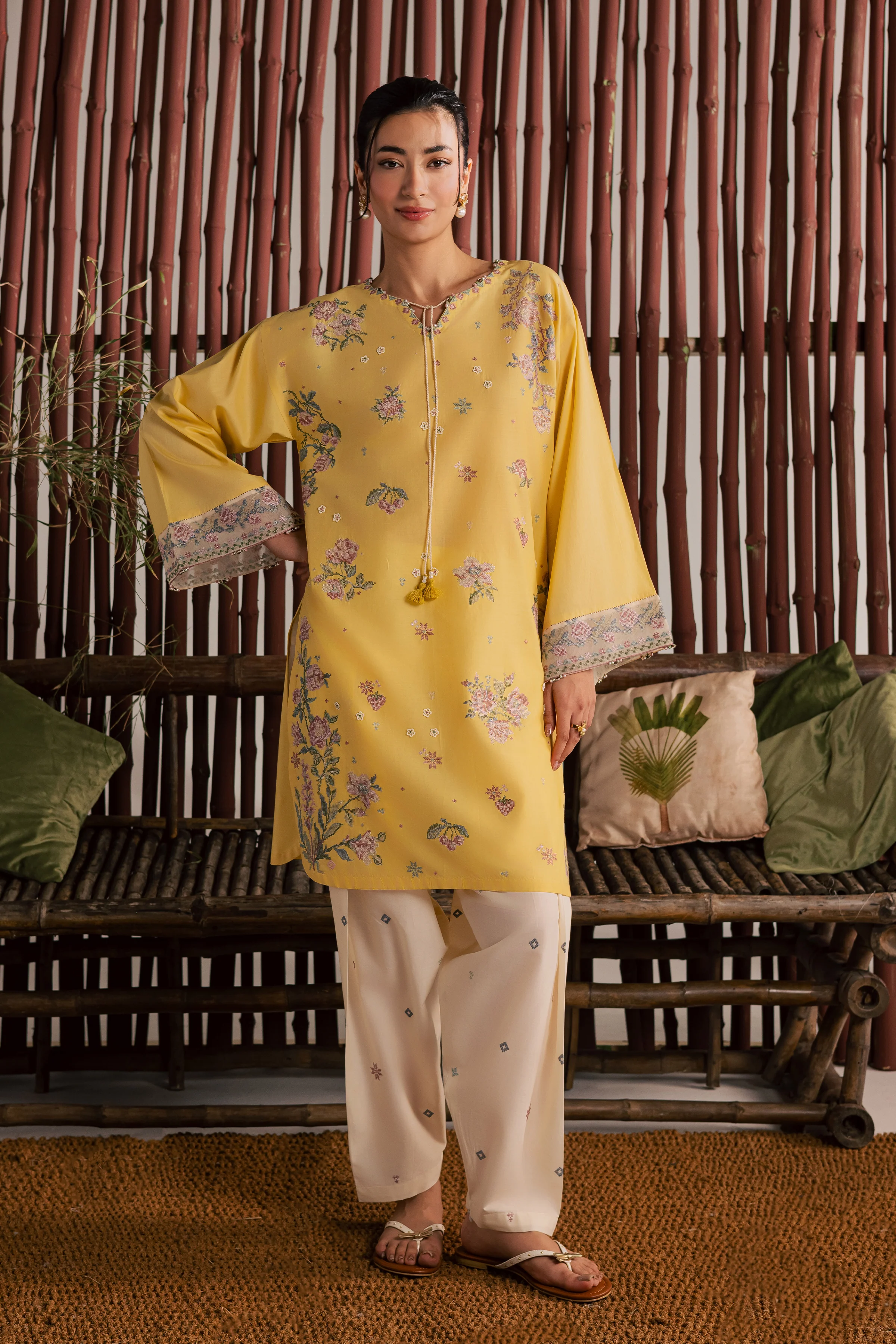 Eve 2Pc - Embroidered Lawn Dress - Image 10