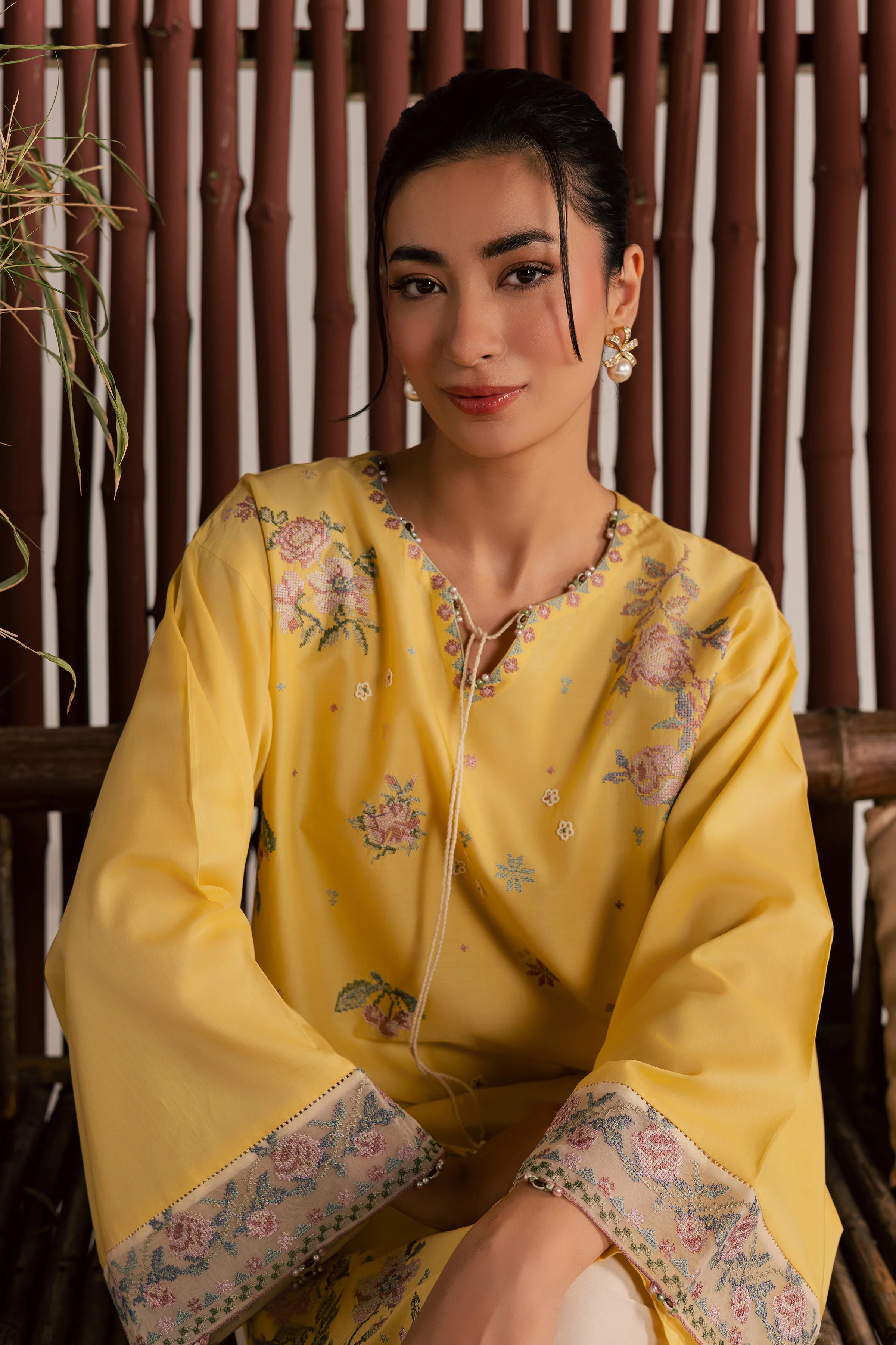 Eve 2Pc - Embroidered Lawn Dress - Image 4