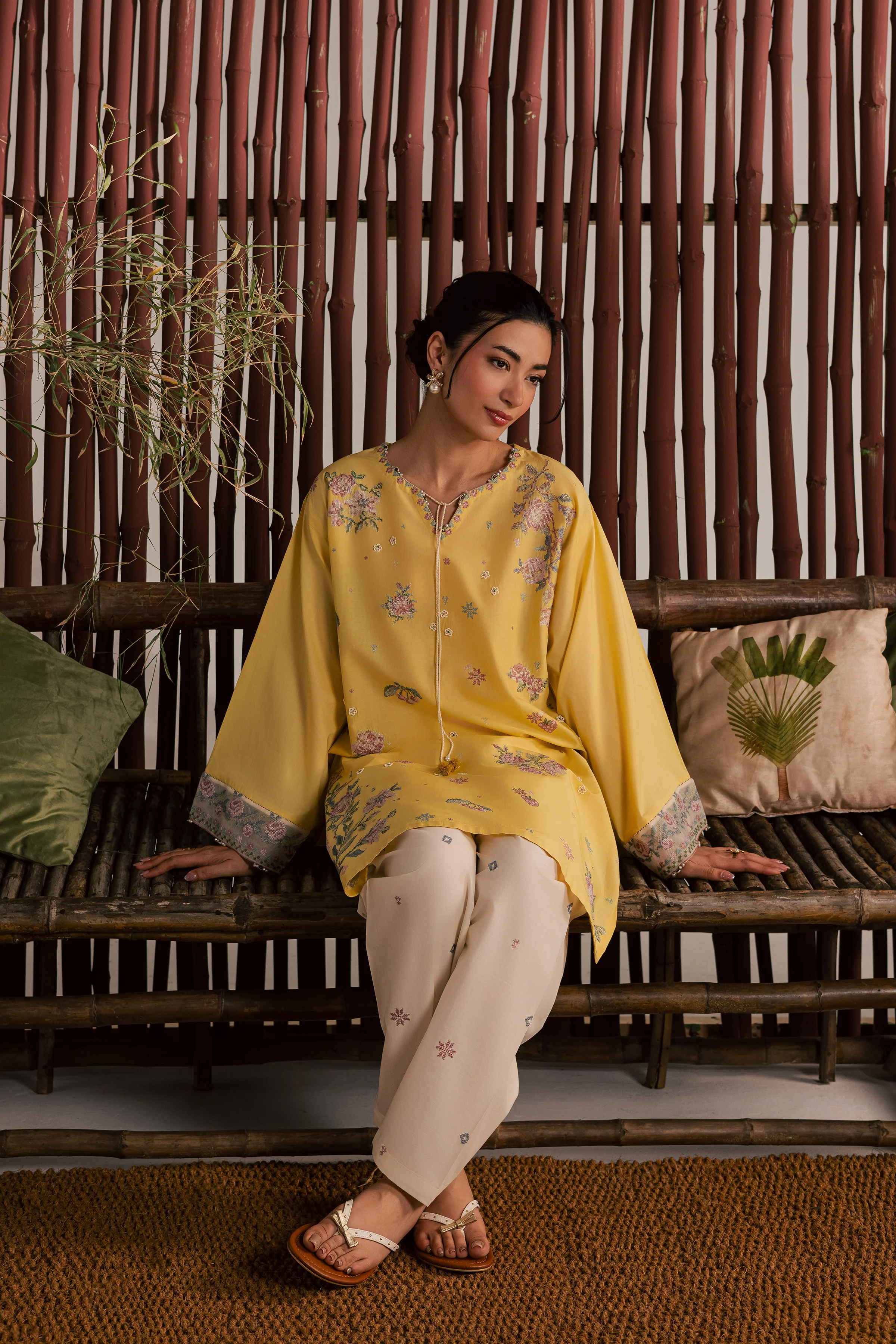 Eve 2Pc - Embroidered Lawn Dress - Image 5