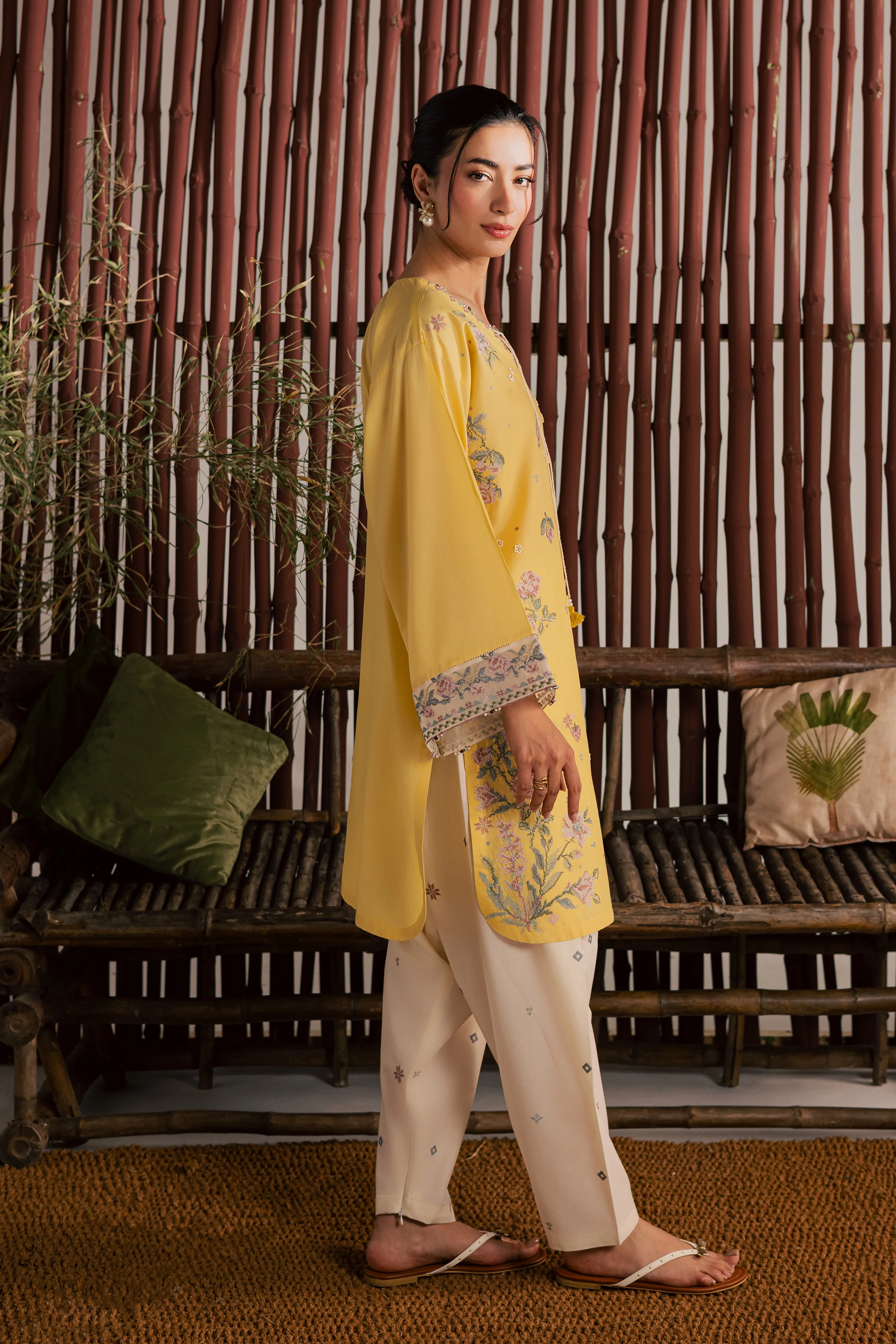 Eve 2Pc - Embroidered Lawn Dress - Image 7