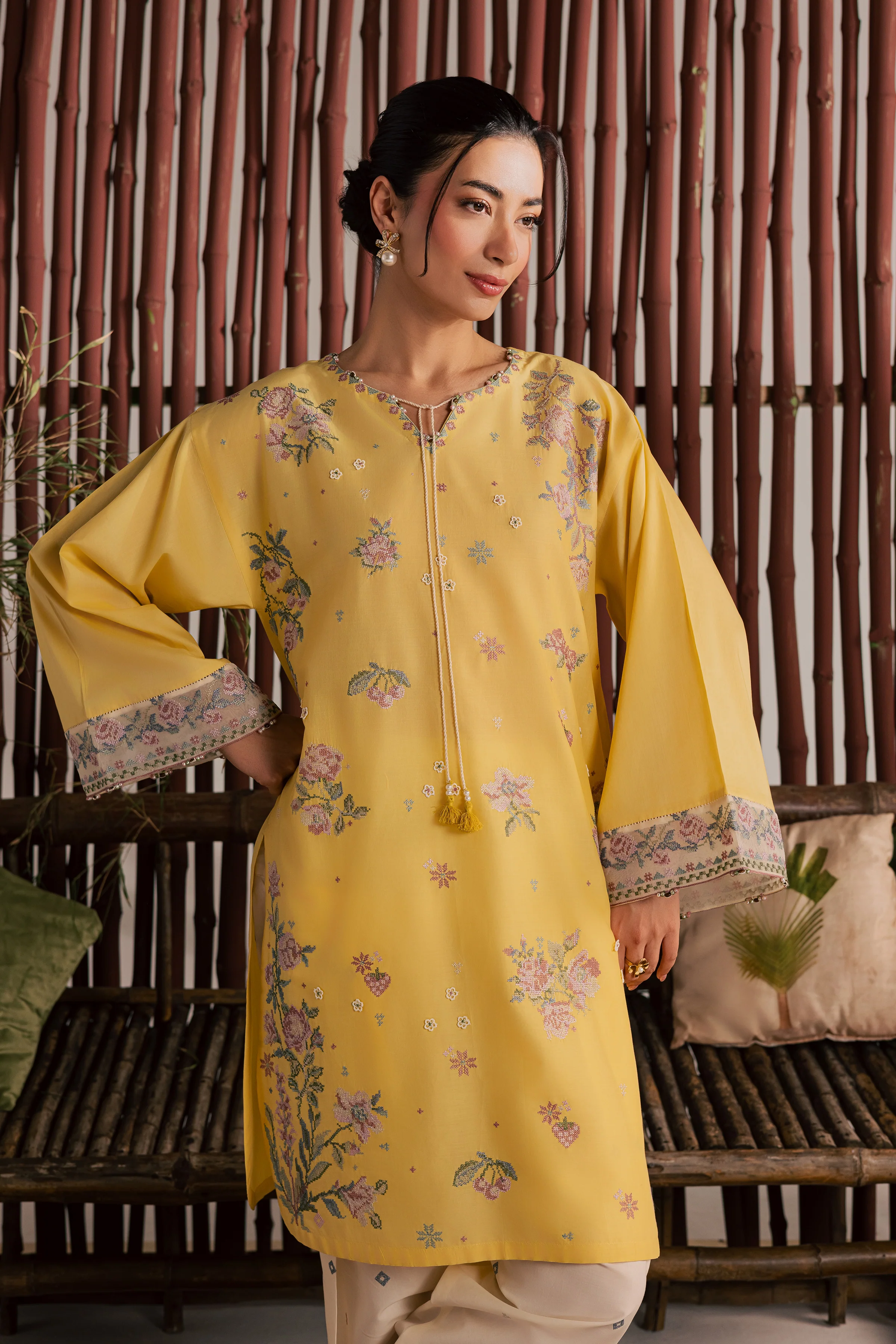 Eve 2Pc - Embroidered Lawn Dress - Image 9
