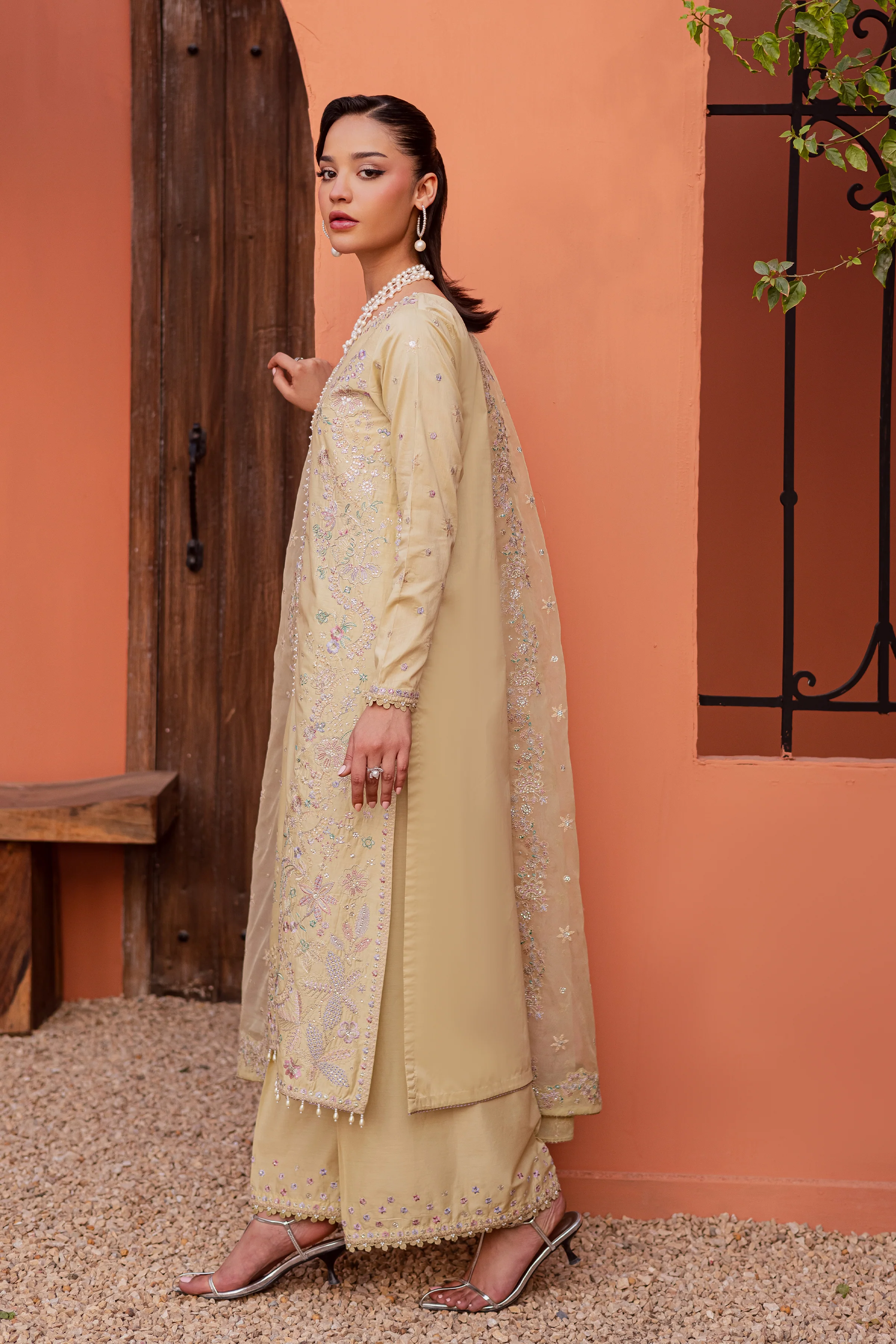 Felia 3Pc - Festive Embroidered Lawn - Image 3