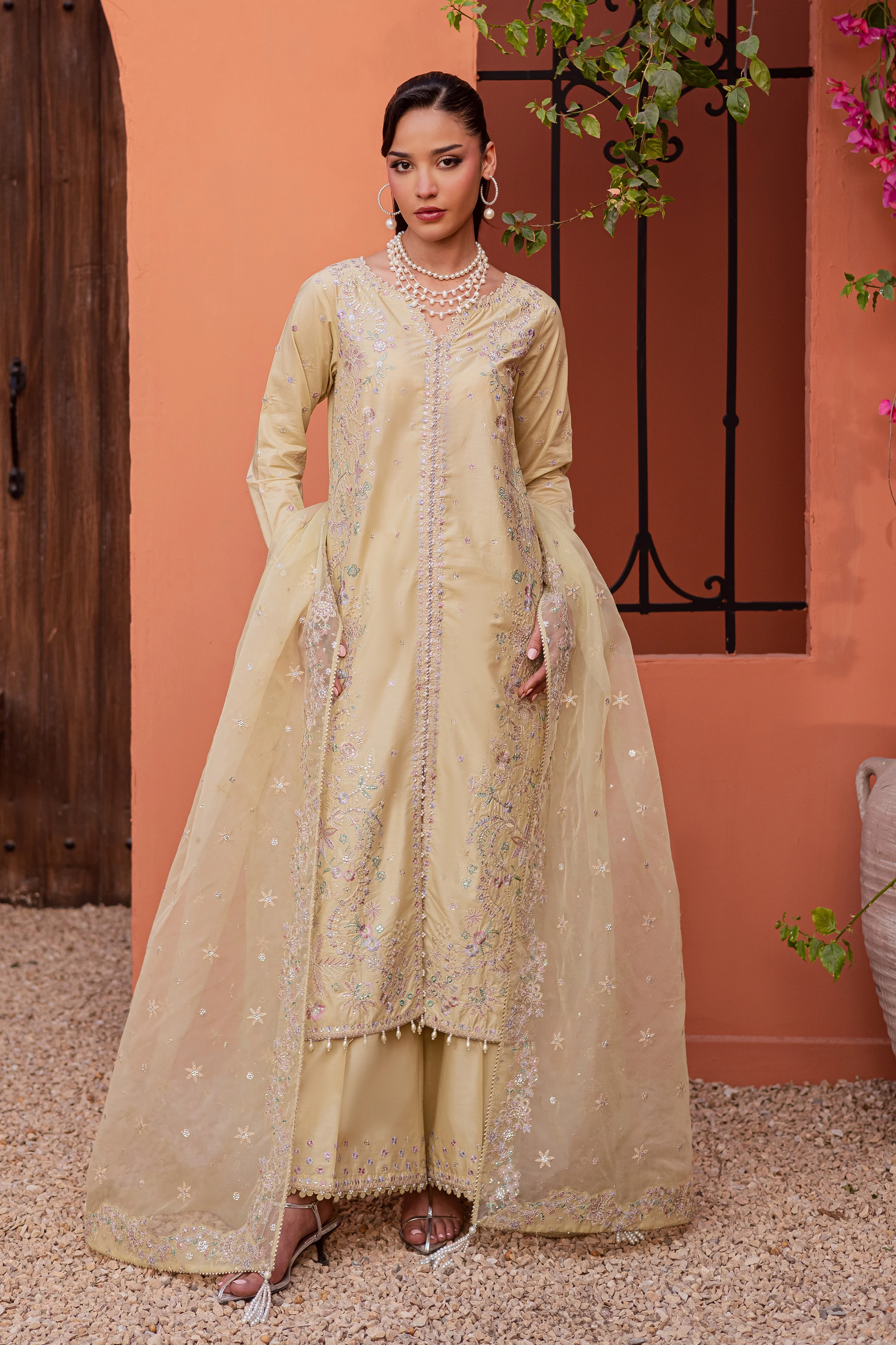 Felia 3Pc - Festive Embroidered Lawn - Image 7