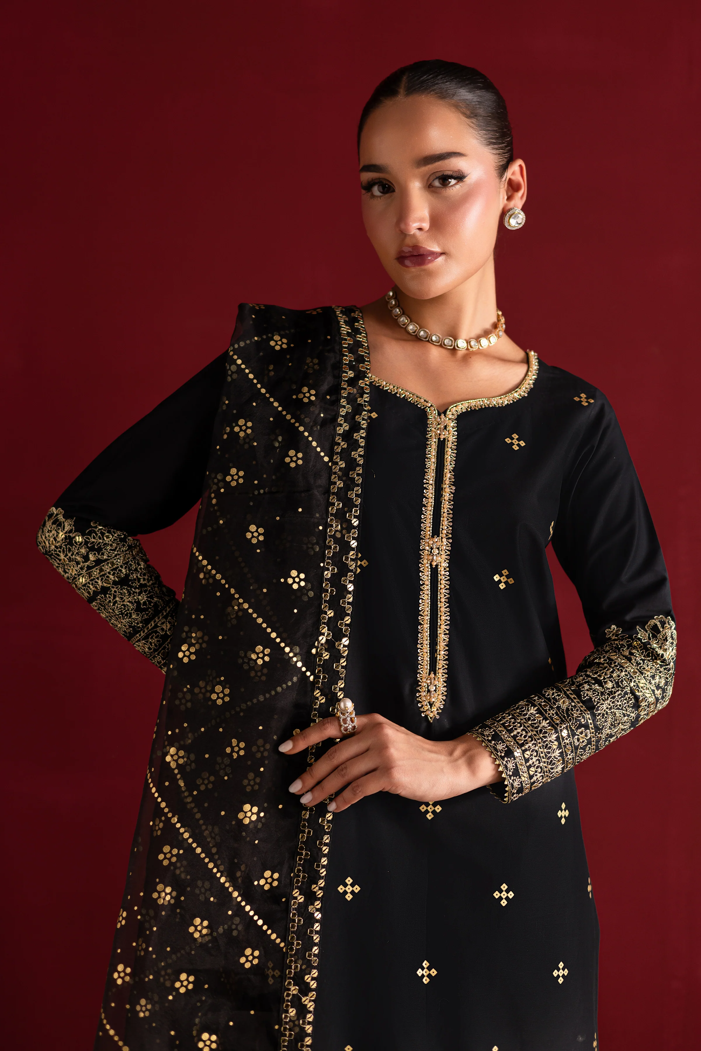 Ghazal 3Pc - Festive Luxe Pret - Image 5