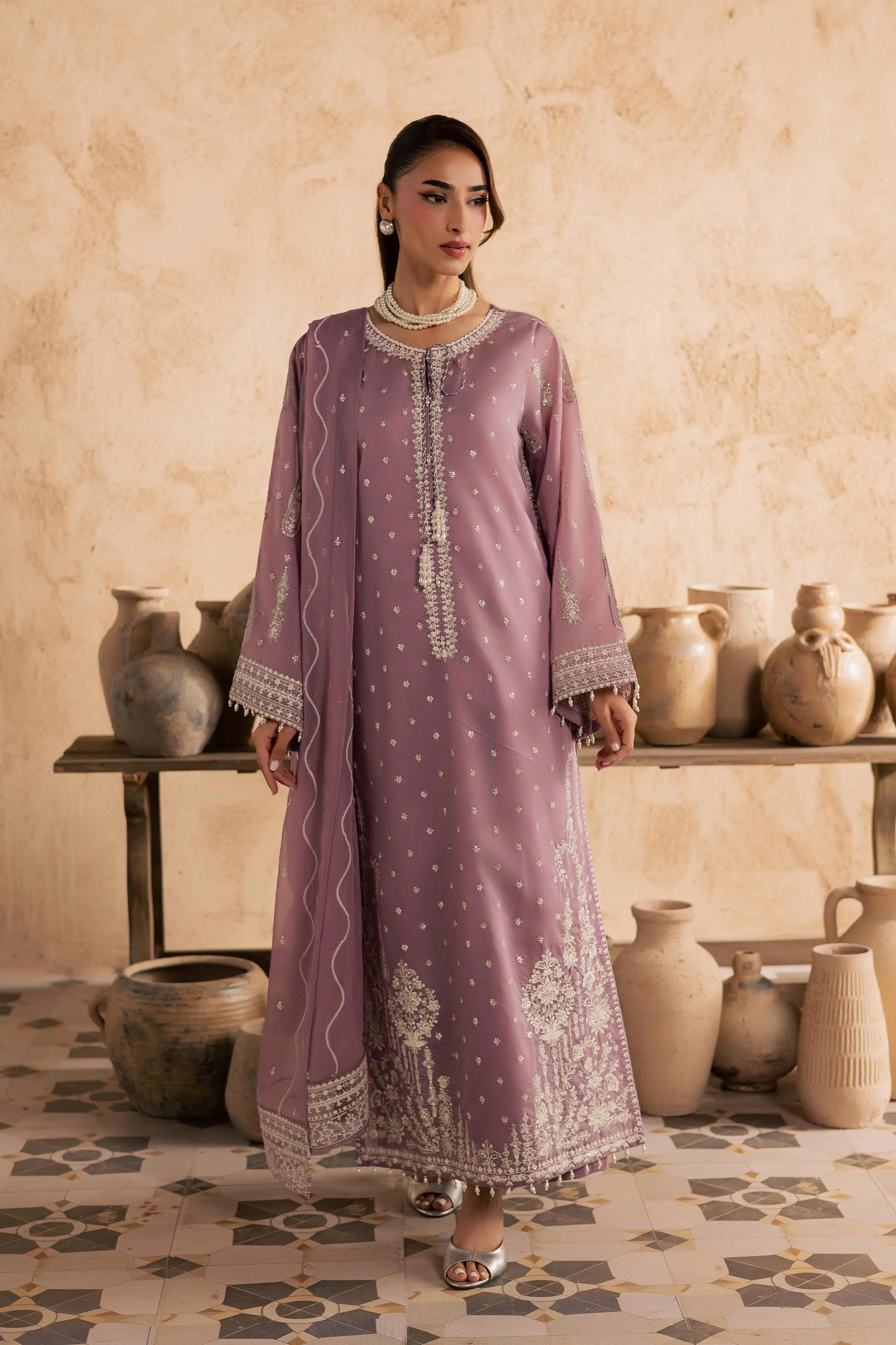 Gul e Rana 3Pc - Embroidered Festive Pret - Image 5