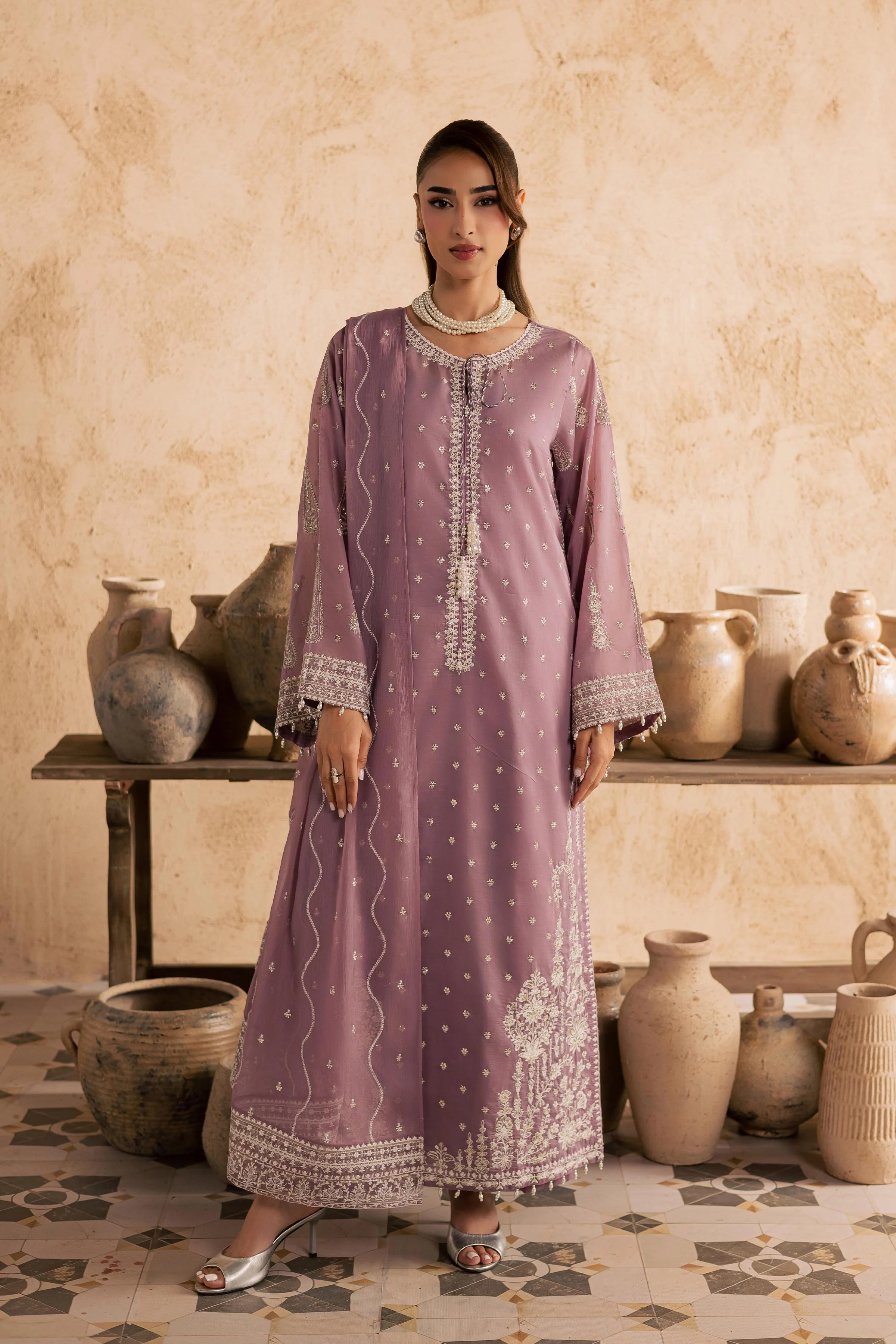 Gul e Rana 3Pc - Embroidered Festive Pret - Image 6