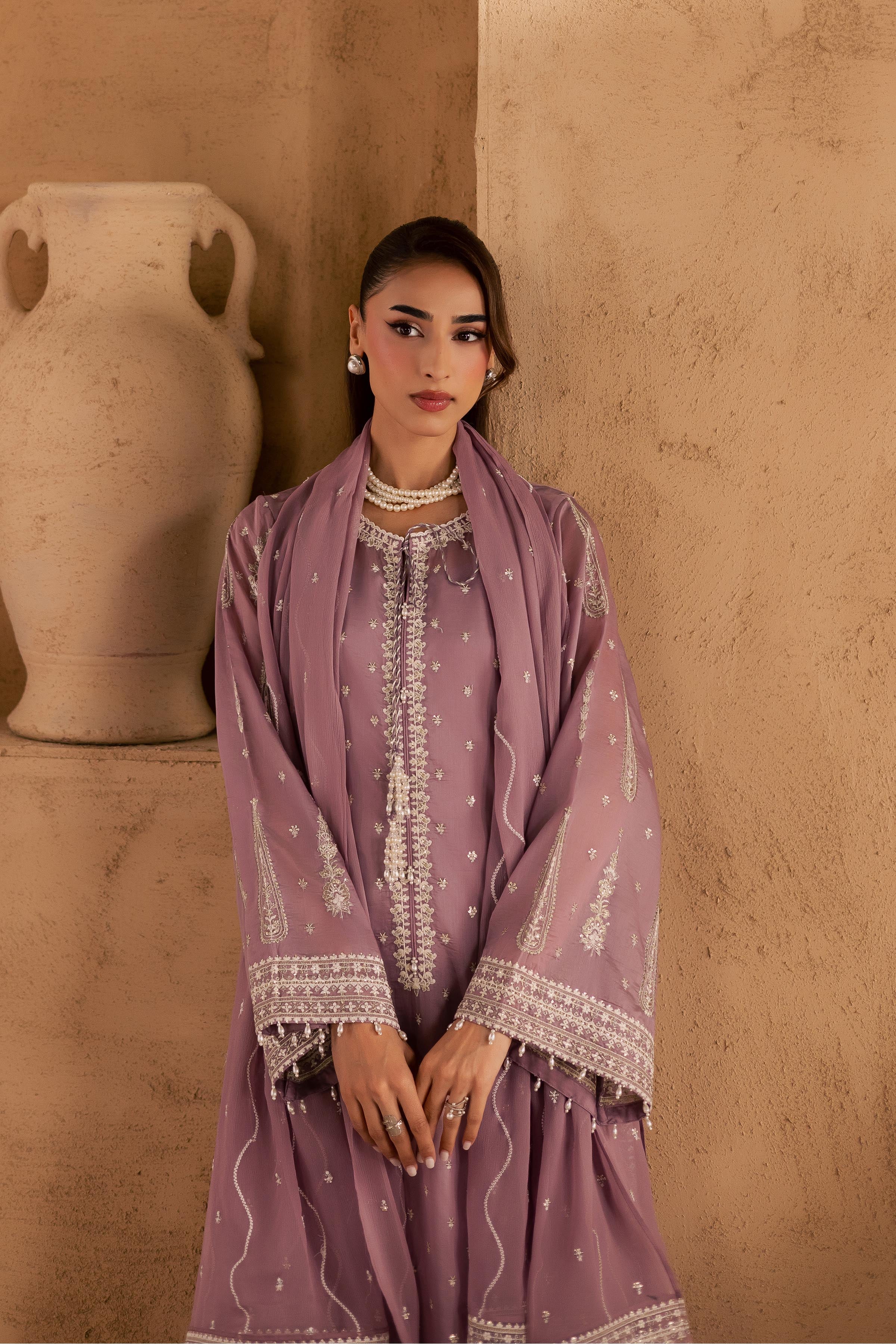 Gul e Rana 3Pc - Embroidered Festive Pret - Image 7