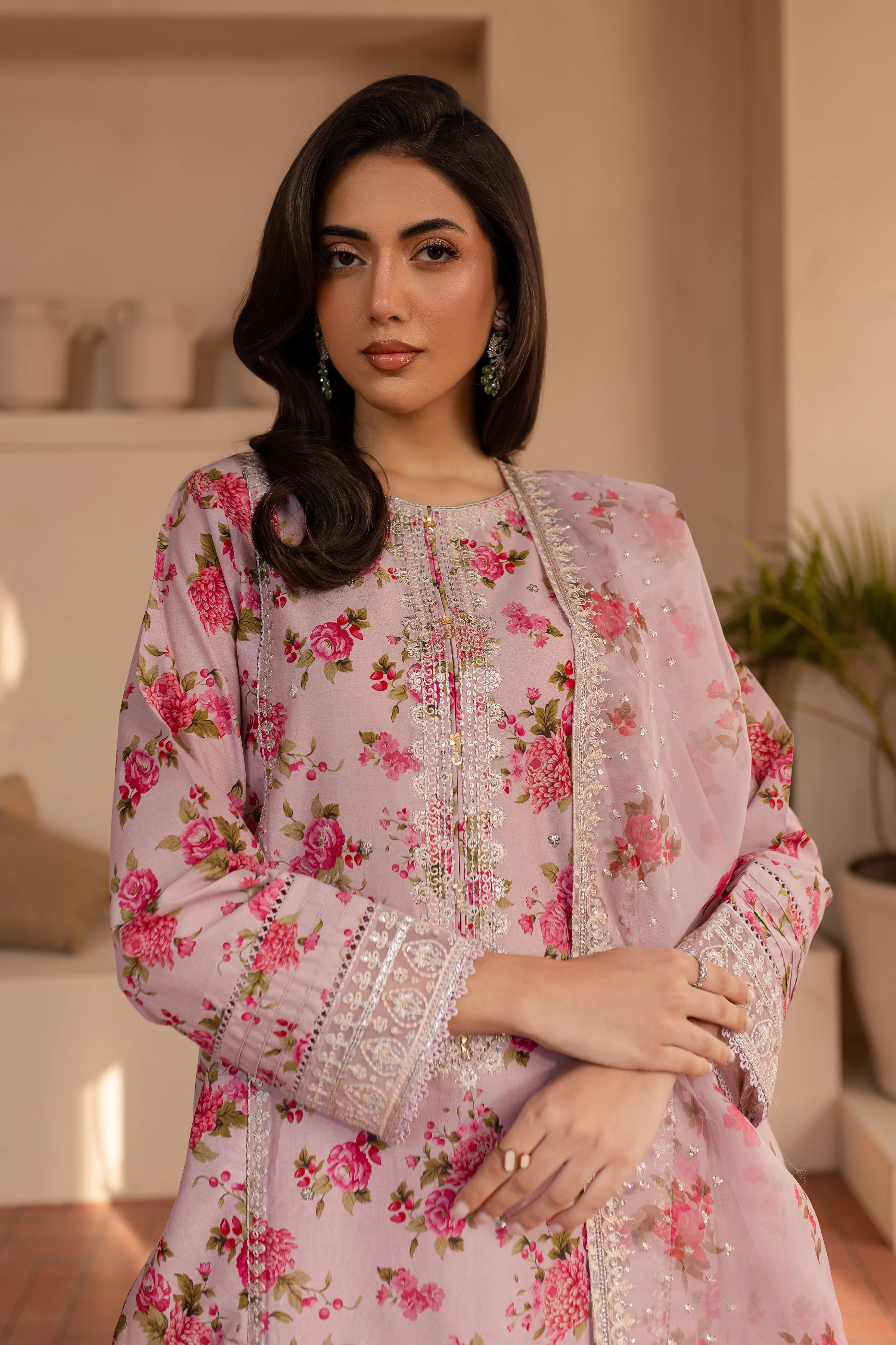 Haneen 3Pc - Printed Lawn Dress - Image 3