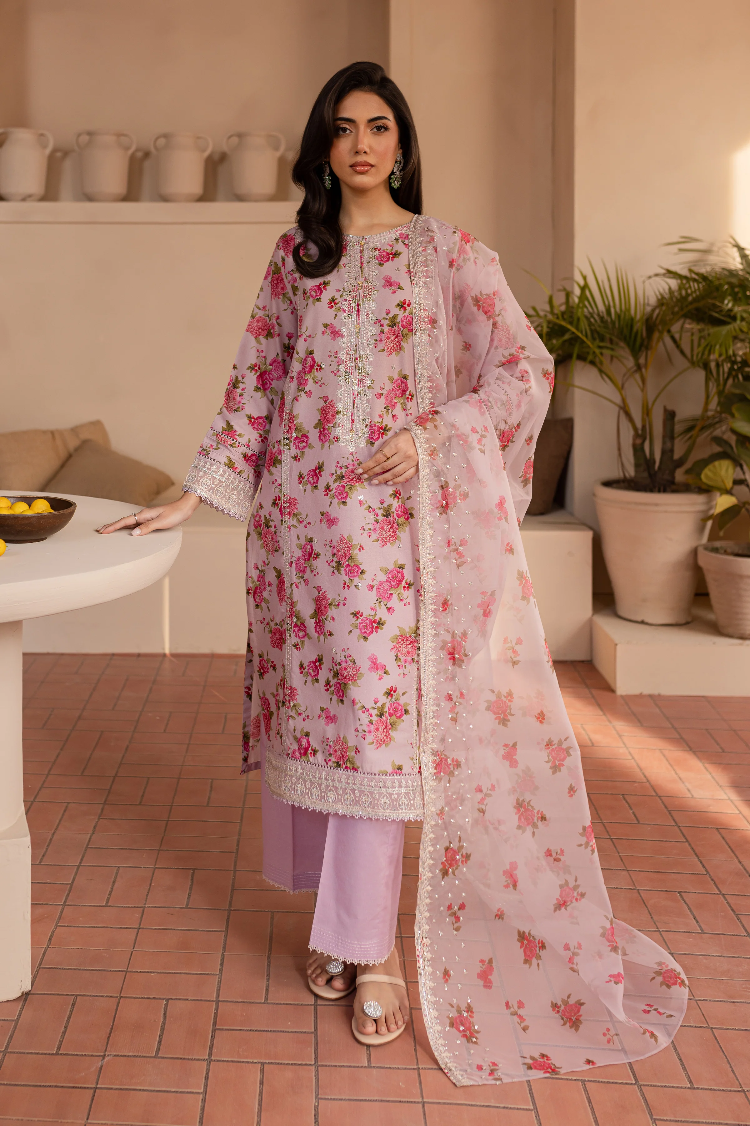 Haneen 3Pc - Printed Lawn Dress - Image 4