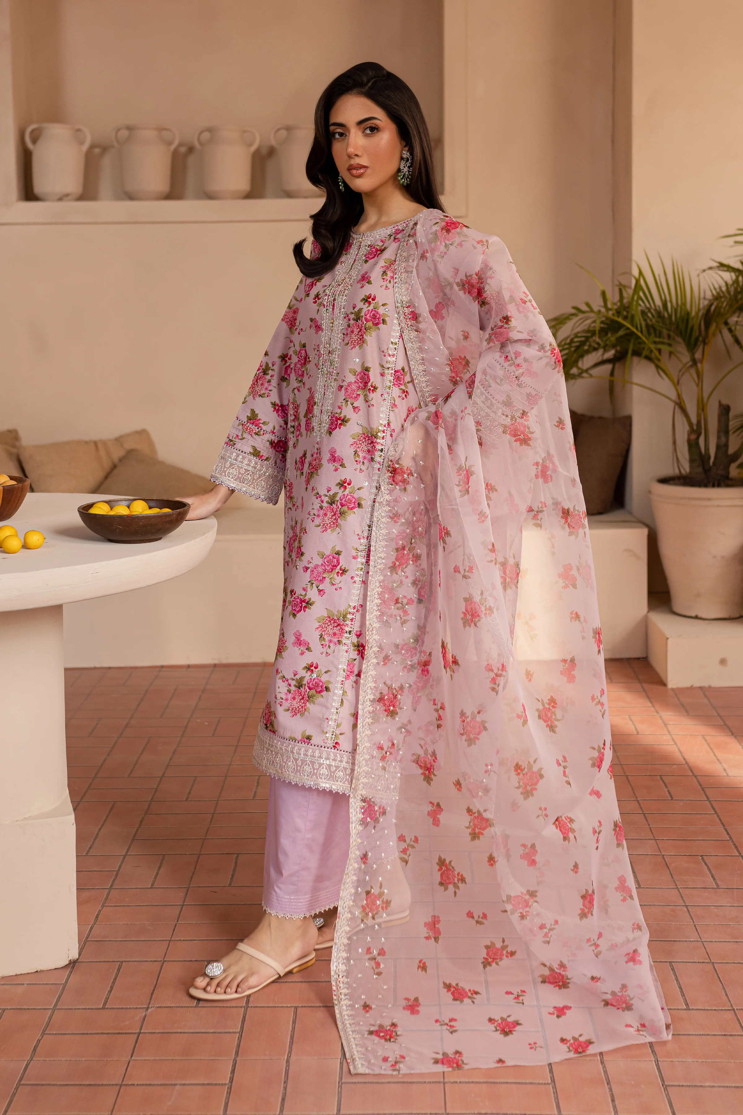 Haneen 3Pc - Printed Lawn Dress - Image 5