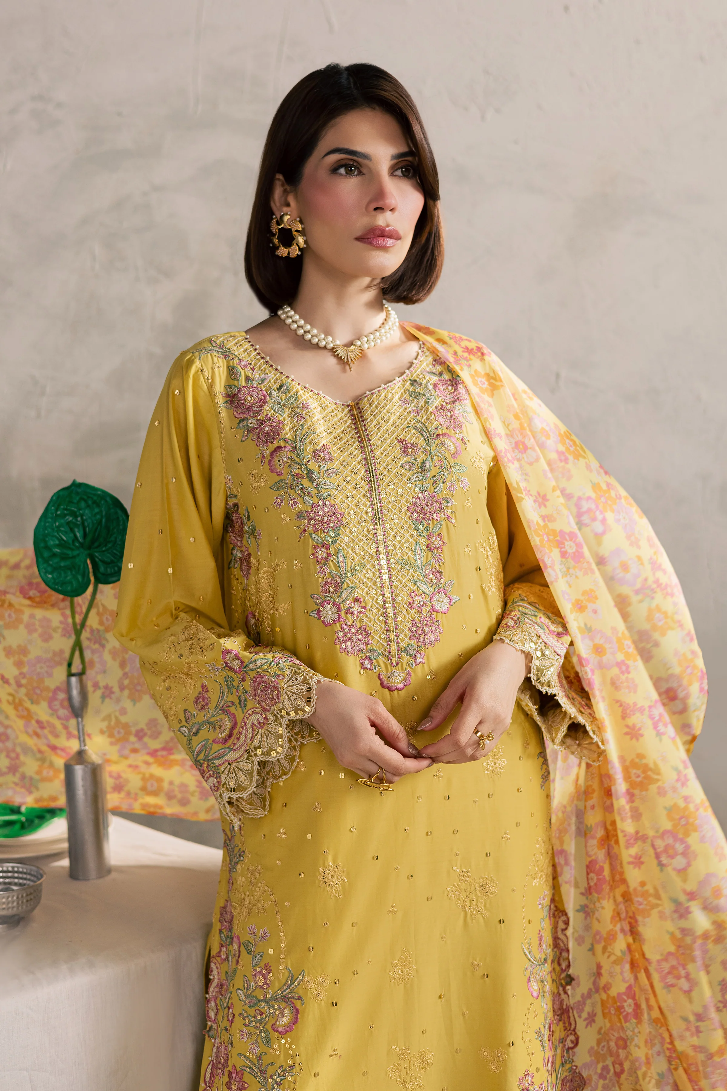 Her Soul 3Pc - Festive Embroidered Lawn - Image 5