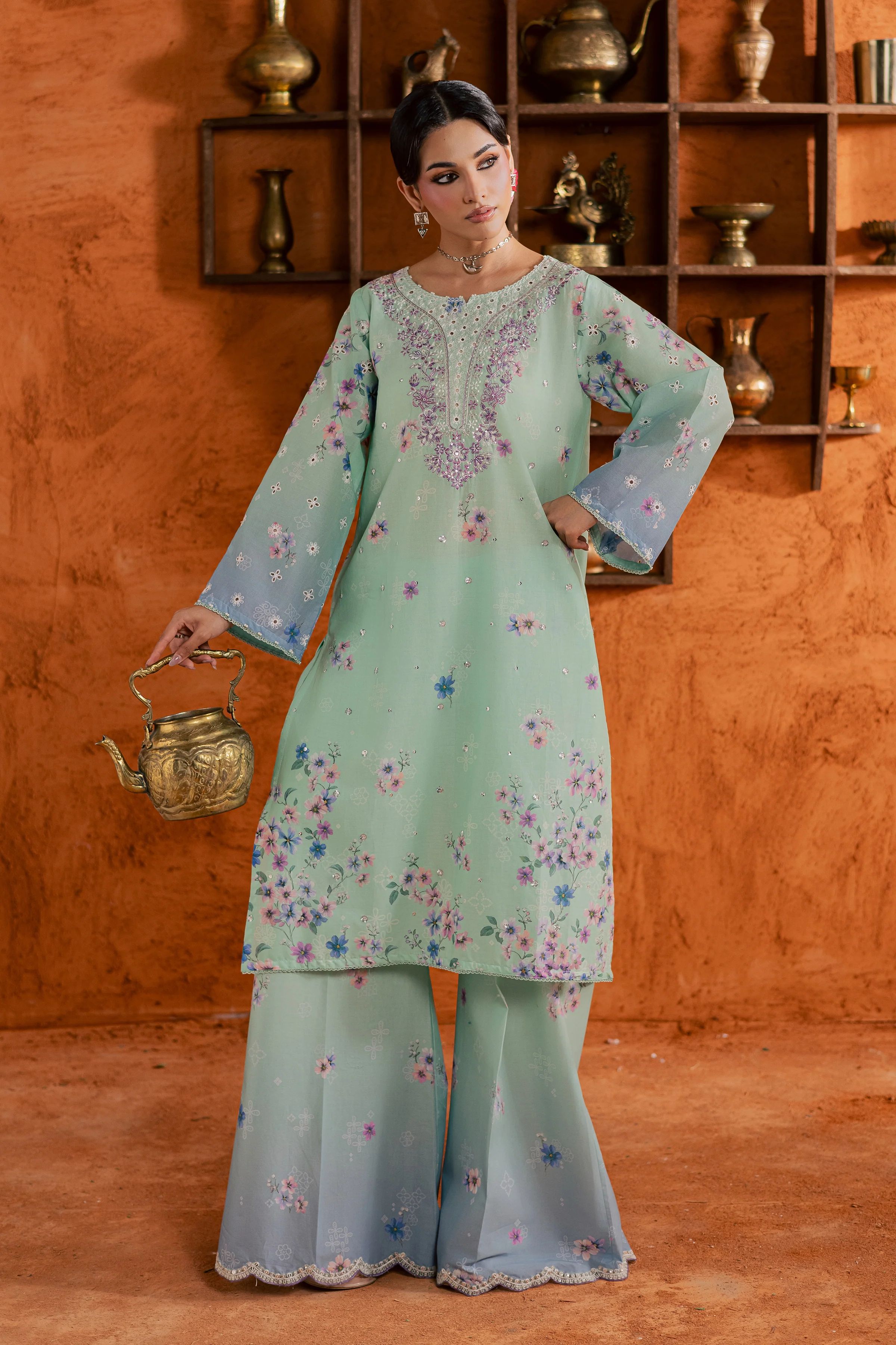 Ivoria 2Pc - Printed Lawn Dress - Image 5