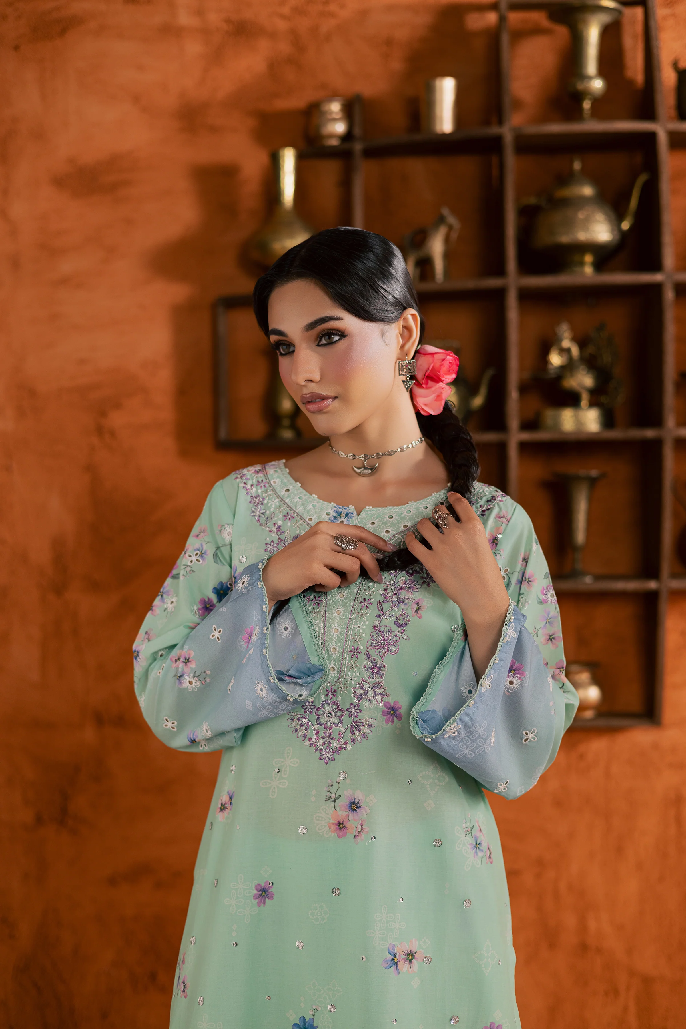 Ivoria 2Pc - Printed Lawn Dress - Image 9