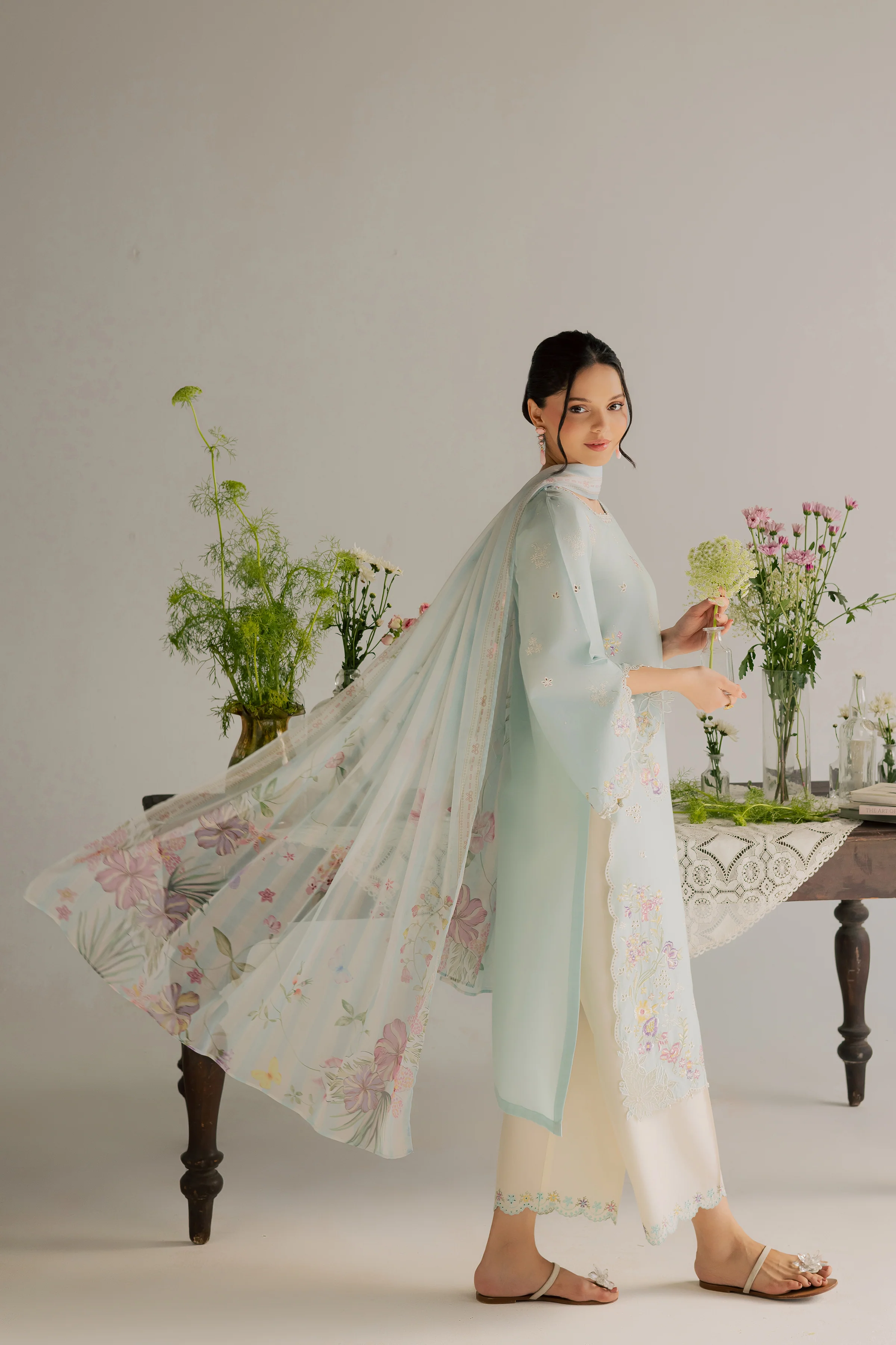 Jane 3Pc - Embroidered Lawn Dress - Image 4
