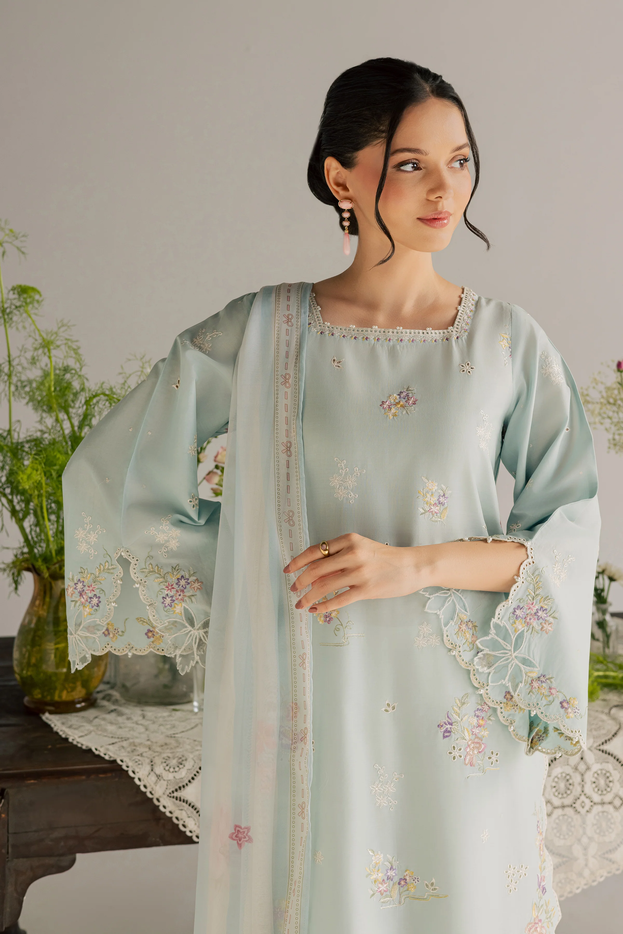 Jane 3Pc - Embroidered Lawn Dress - Image 5