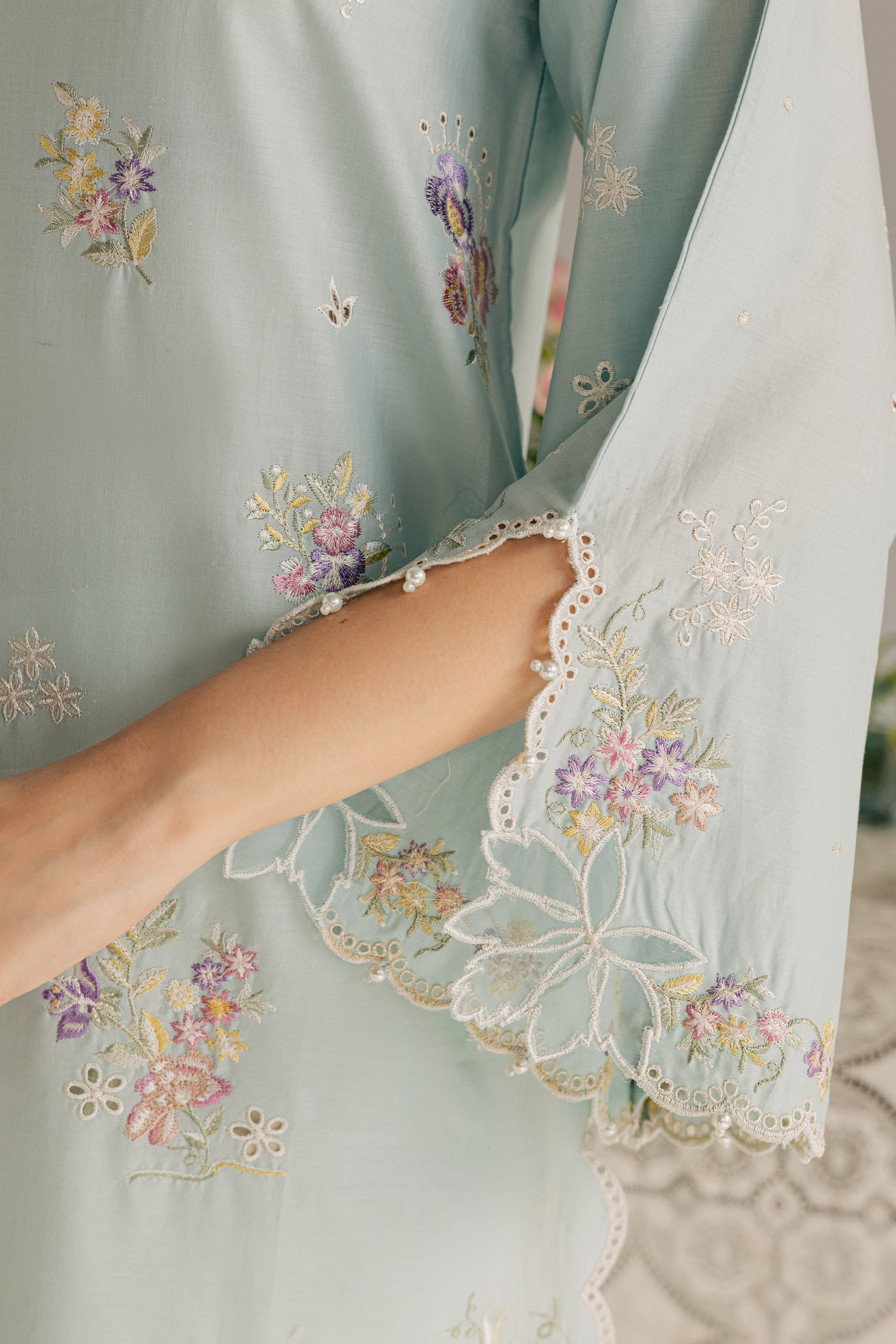 Jane 3Pc - Embroidered Lawn Dress - Image 8