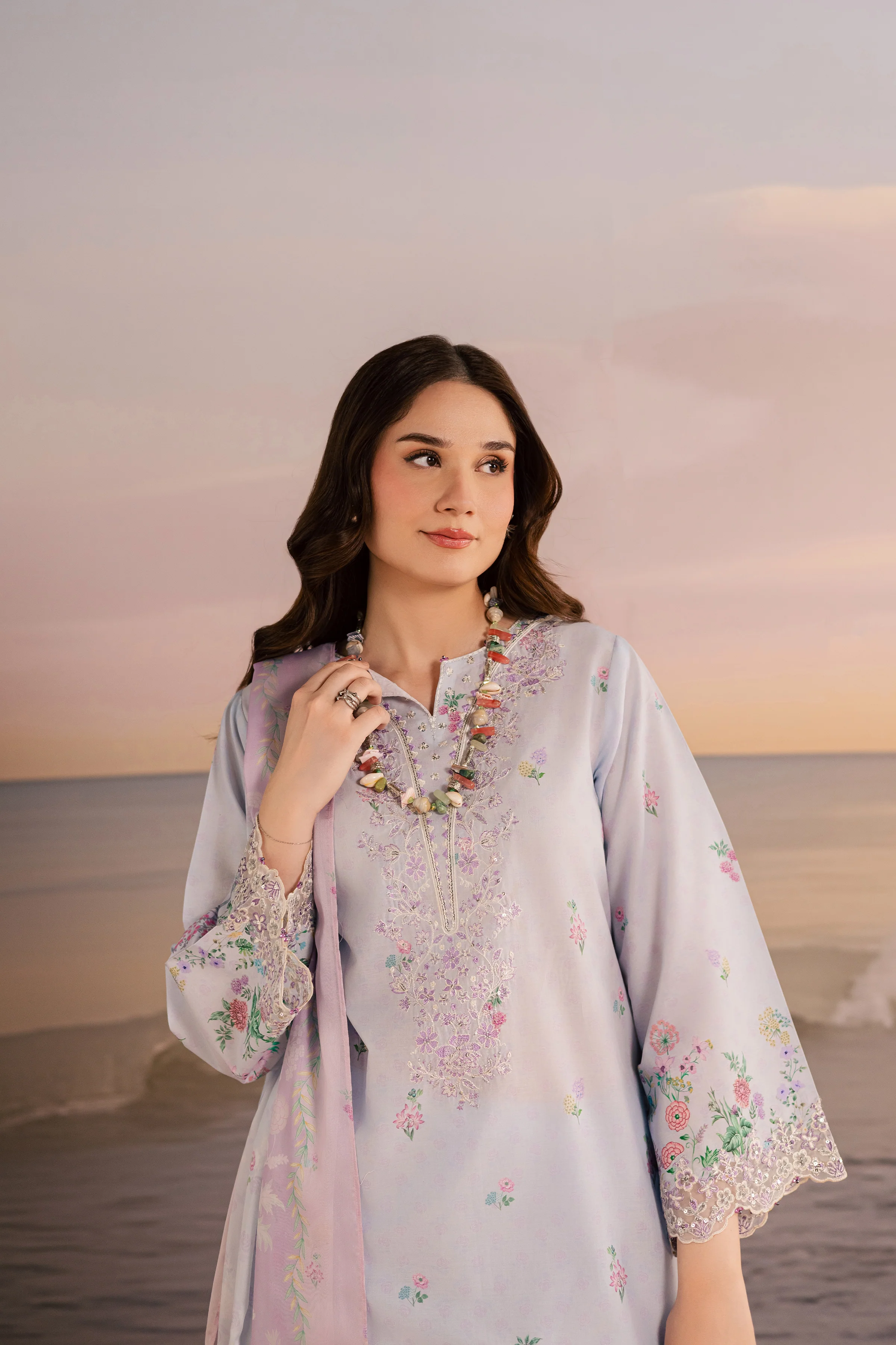 Joelle 3Pc - Printed Lawn Dress - Image 5