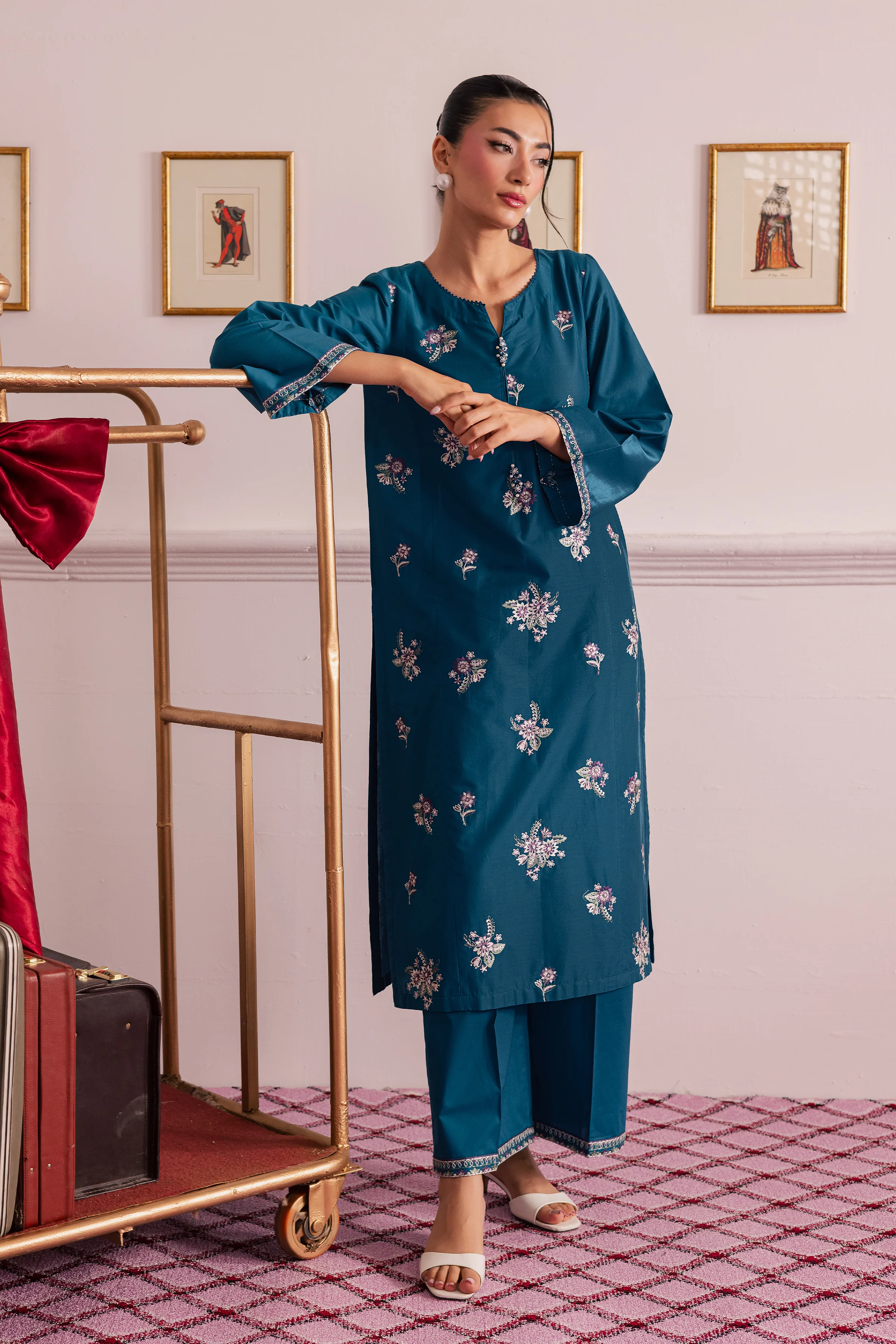 Junett 2Pc - Embroidered Casual Pret - Image 5