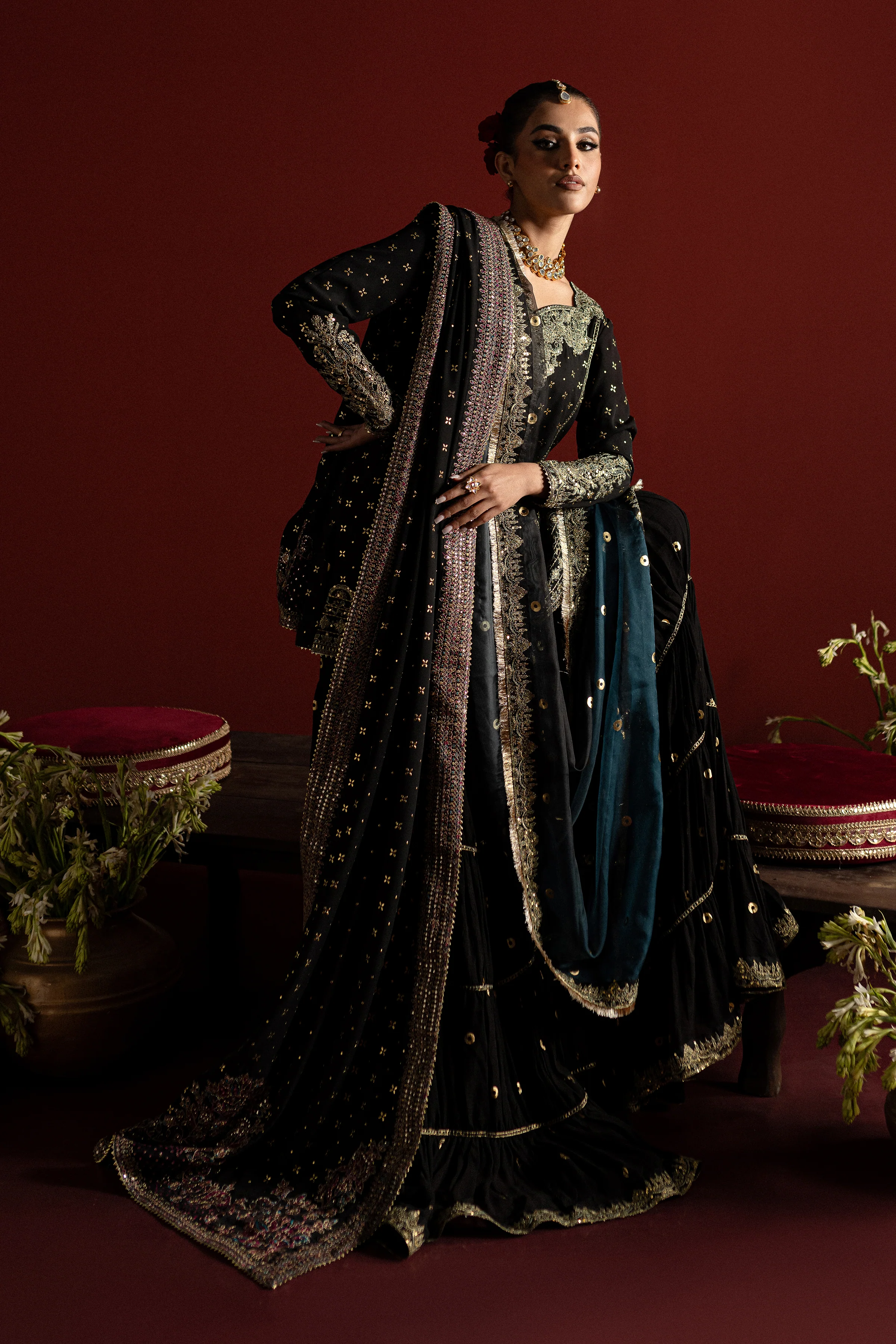 Kiran 3Pc - Embroidered Georgette Luxe Pret - Image 6