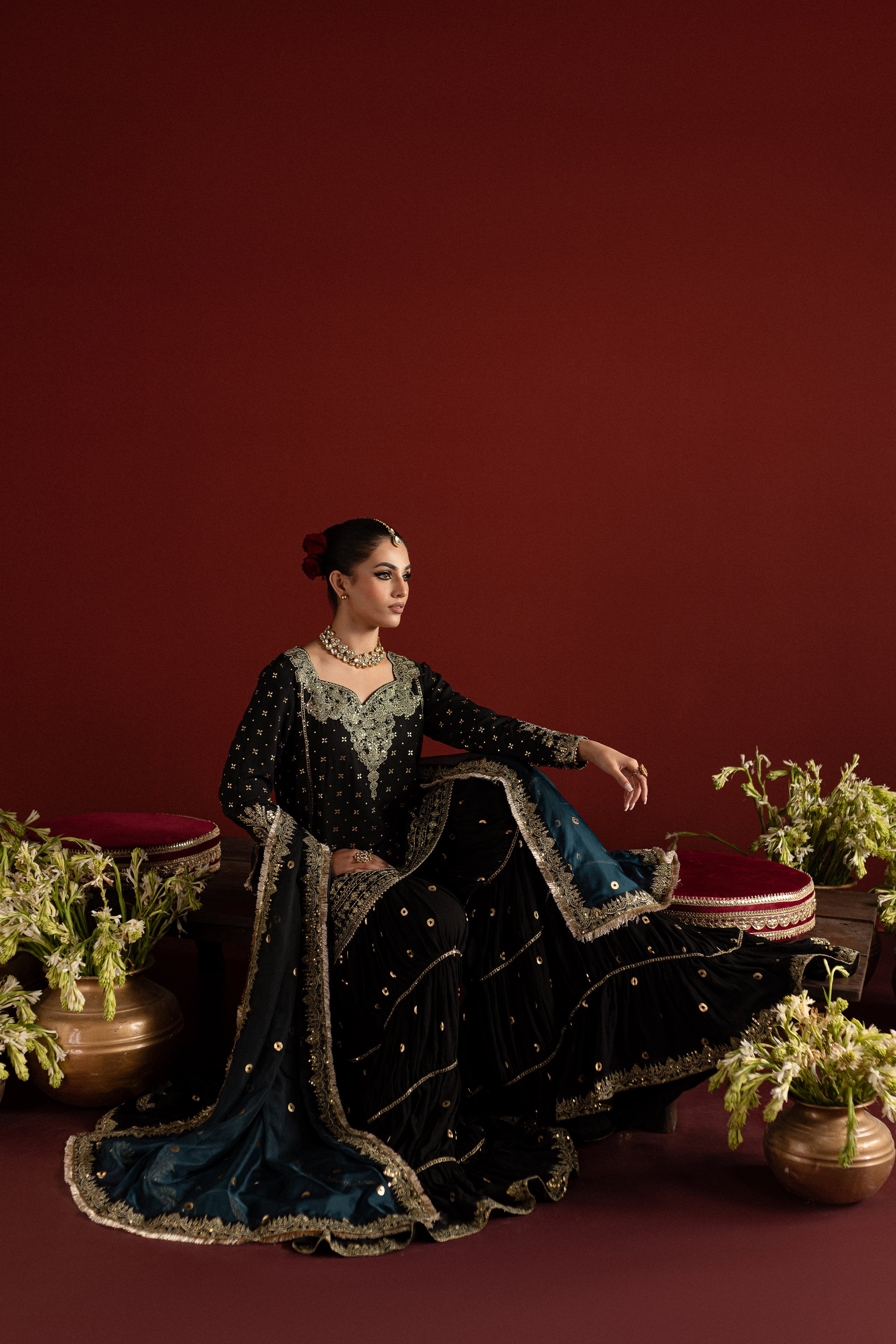 Kiran 3Pc - Embroidered Georgette Luxe Pret - Image 8