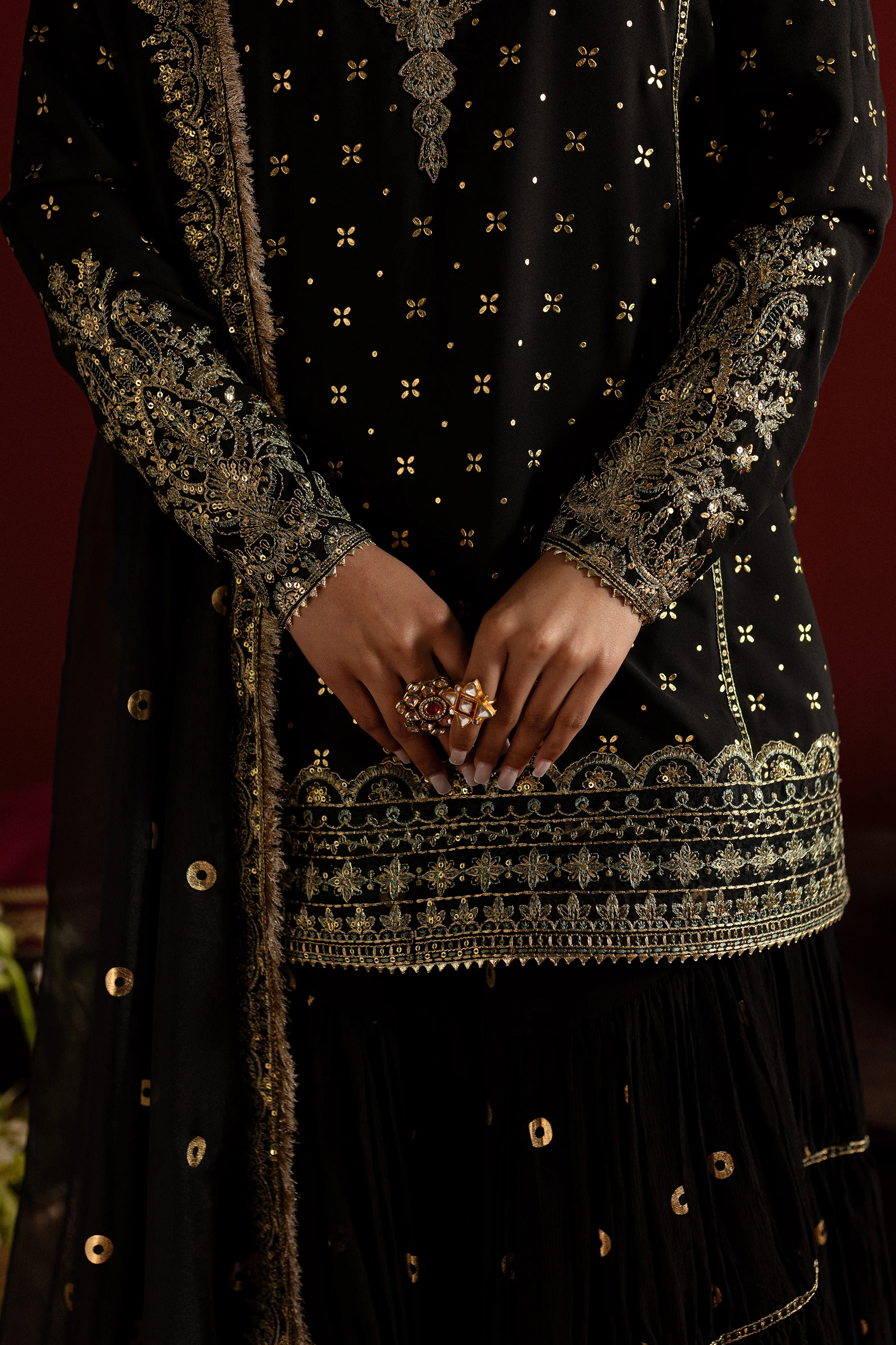 Kiran 3Pc - Embroidered Georgette Luxe Pret - Image 9