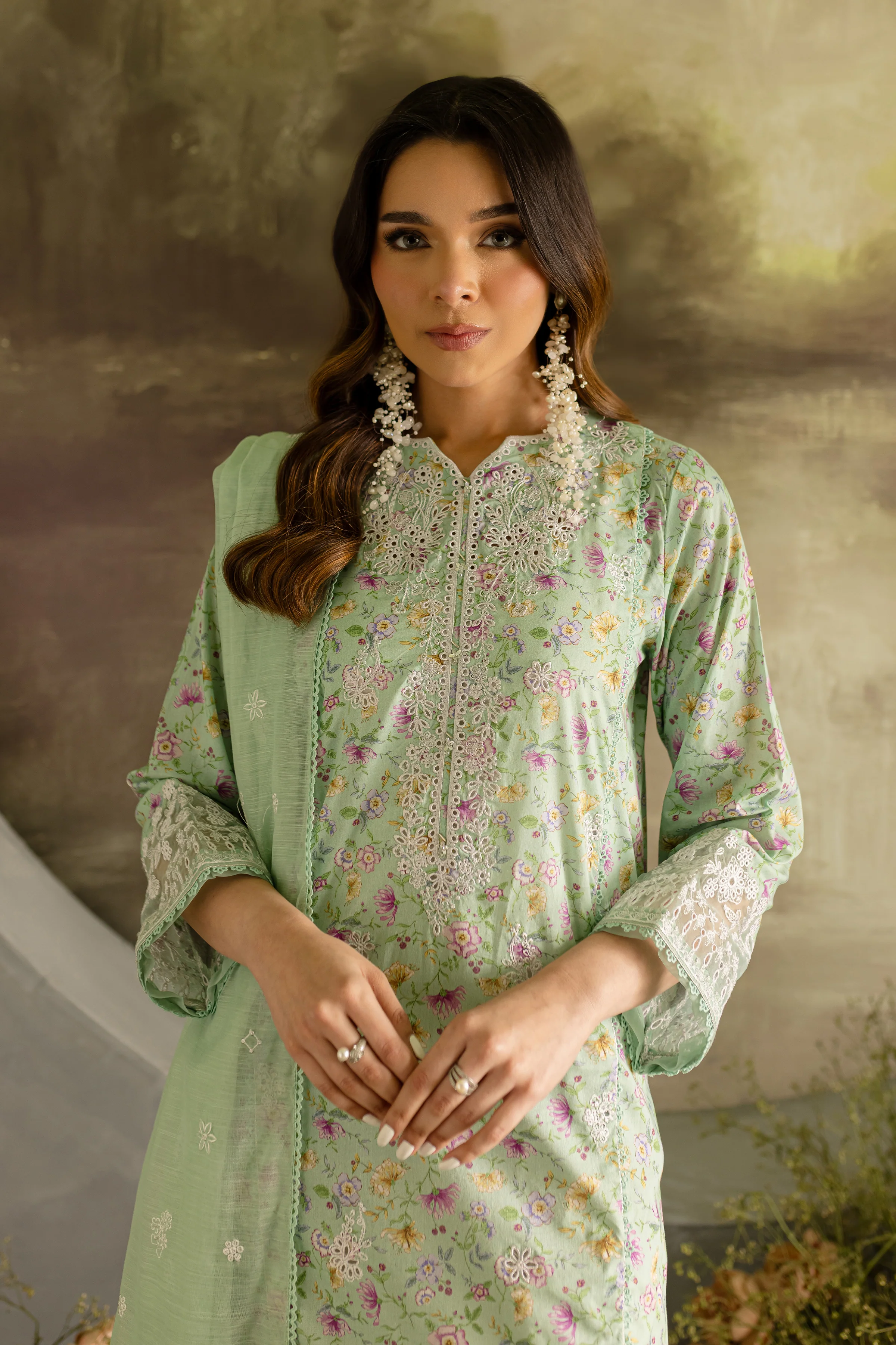 Laya  3Pc - Printed Lawn Dress - Image 3