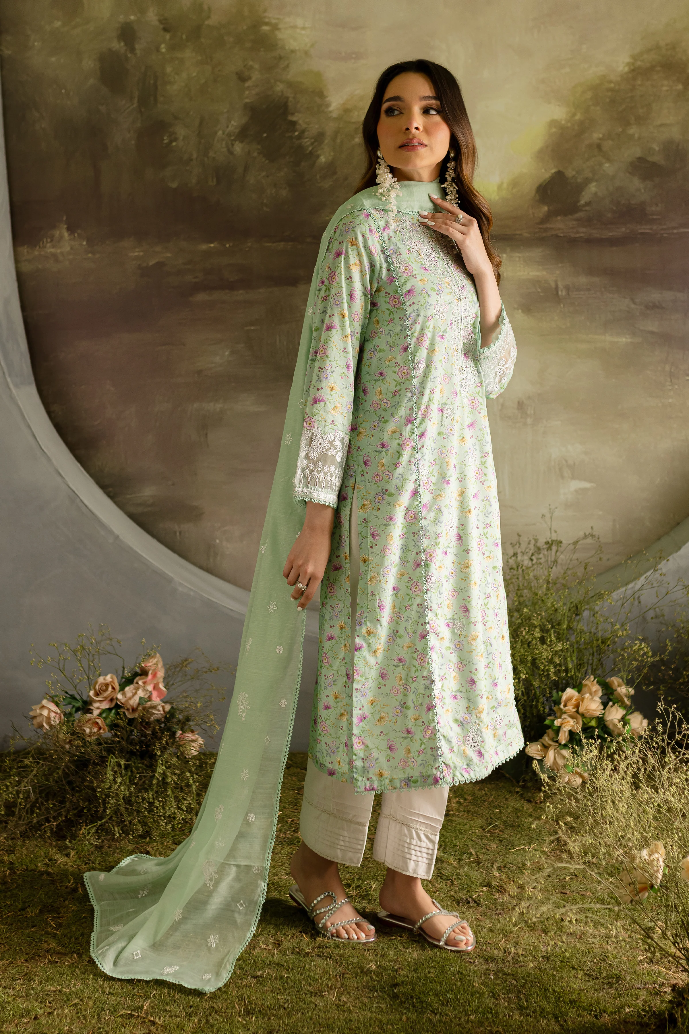 Laya  3Pc - Printed Lawn Dress - Image 6