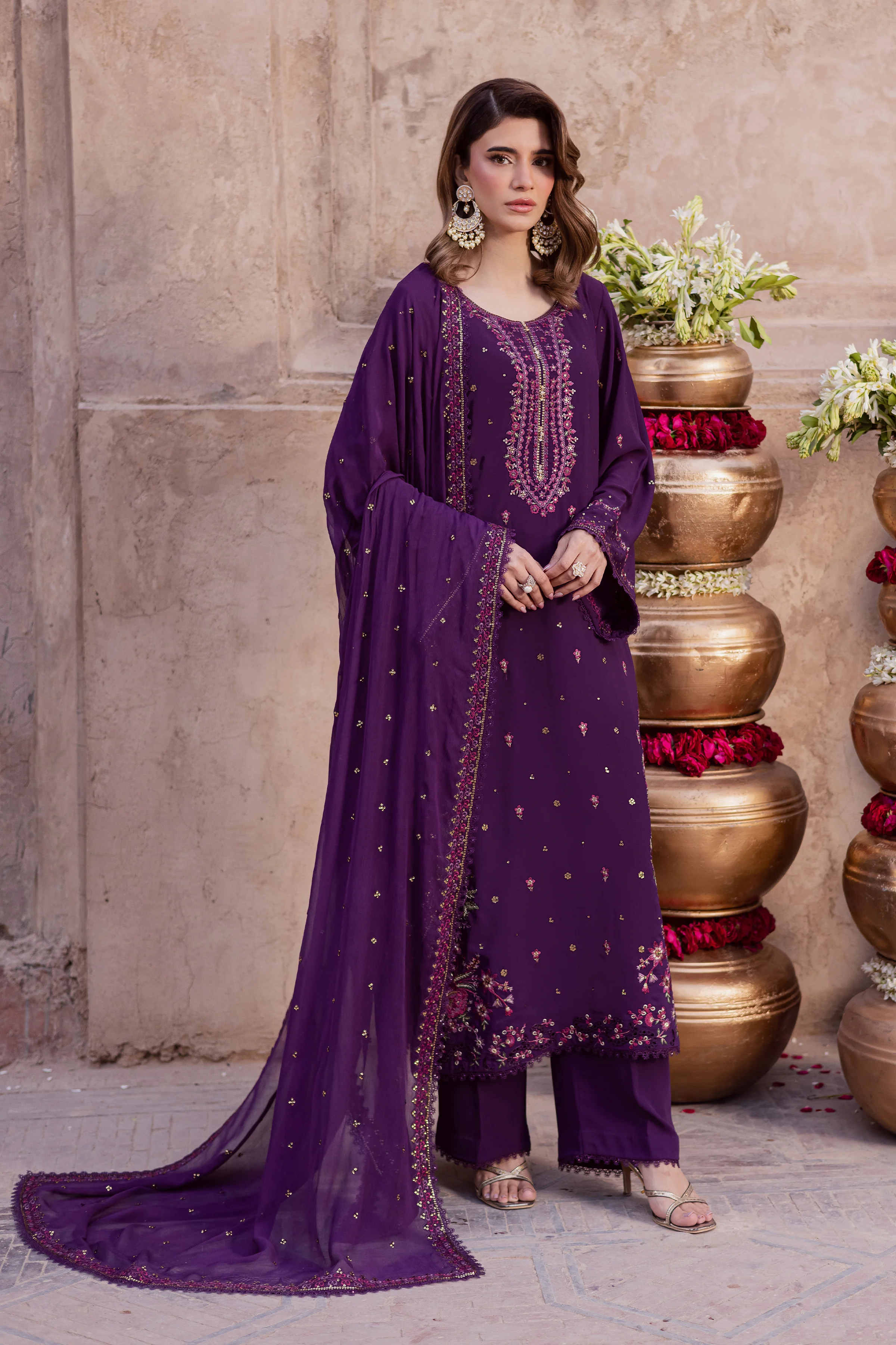 Leaam 3Pc - Festive Luxe Pret - Image 3