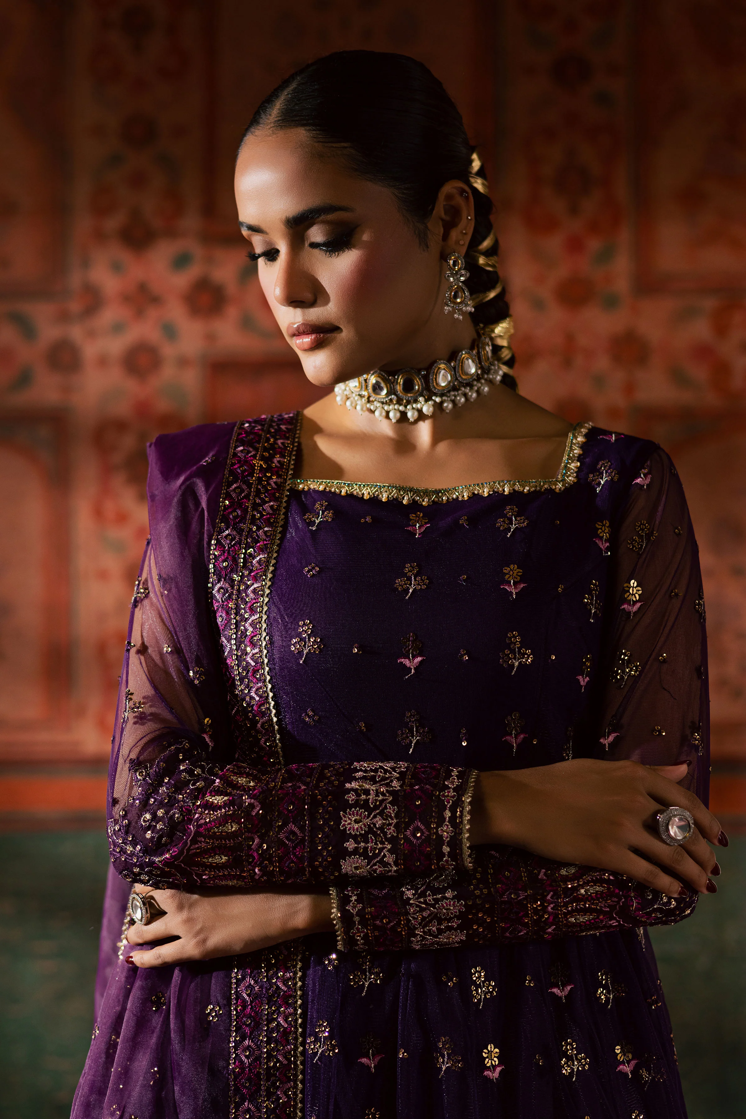 Leya 3Pc - Luxury Wedding Frock - Image 10