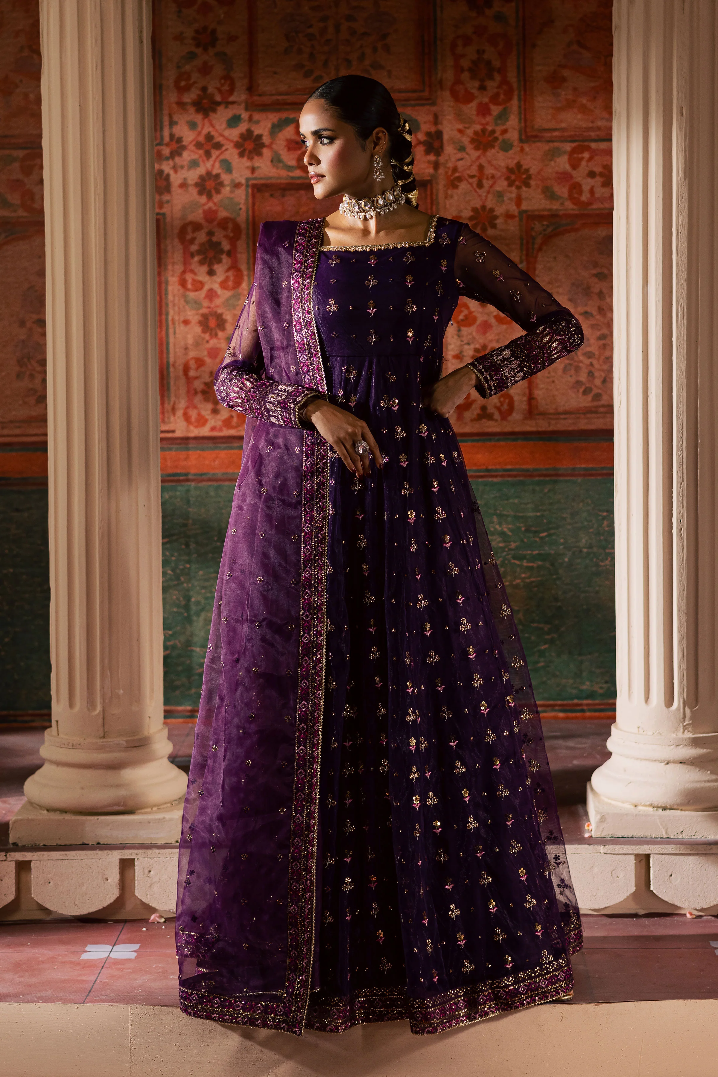 Leya 3Pc - Luxury Wedding Frock - Image 11