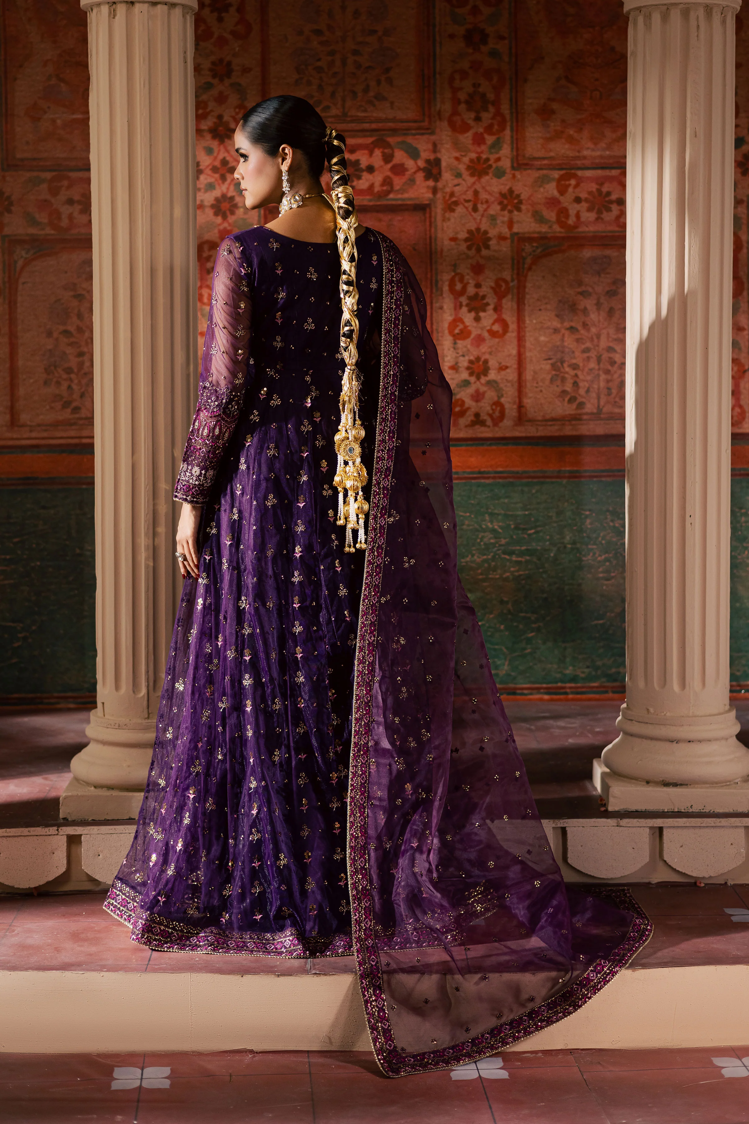 Leya 3Pc - Luxury Wedding Frock - Image 12